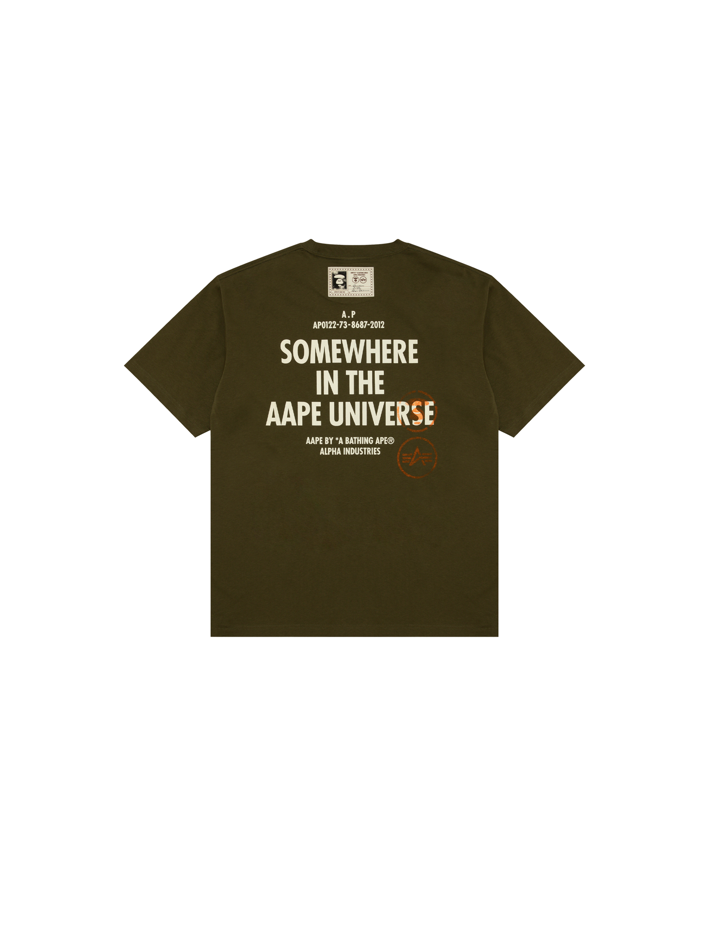 ALPHA X AAPE TEE organic khaki 148550_706_1_flatlay_00002_161090