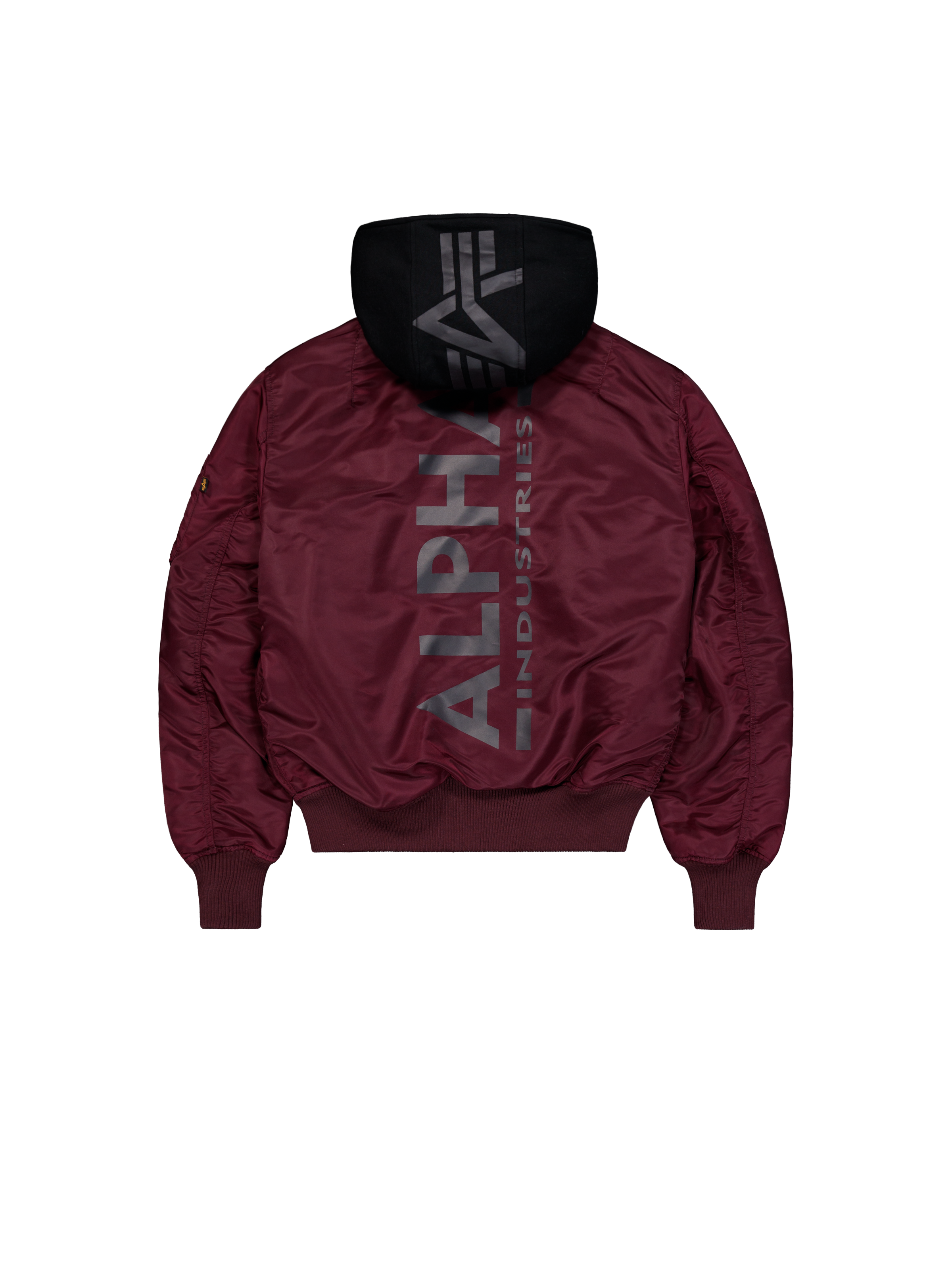 MA-1 Zip Hood Backprint Bomber Jacket dark cherry 128113_608_1_flatlay_00002_163289