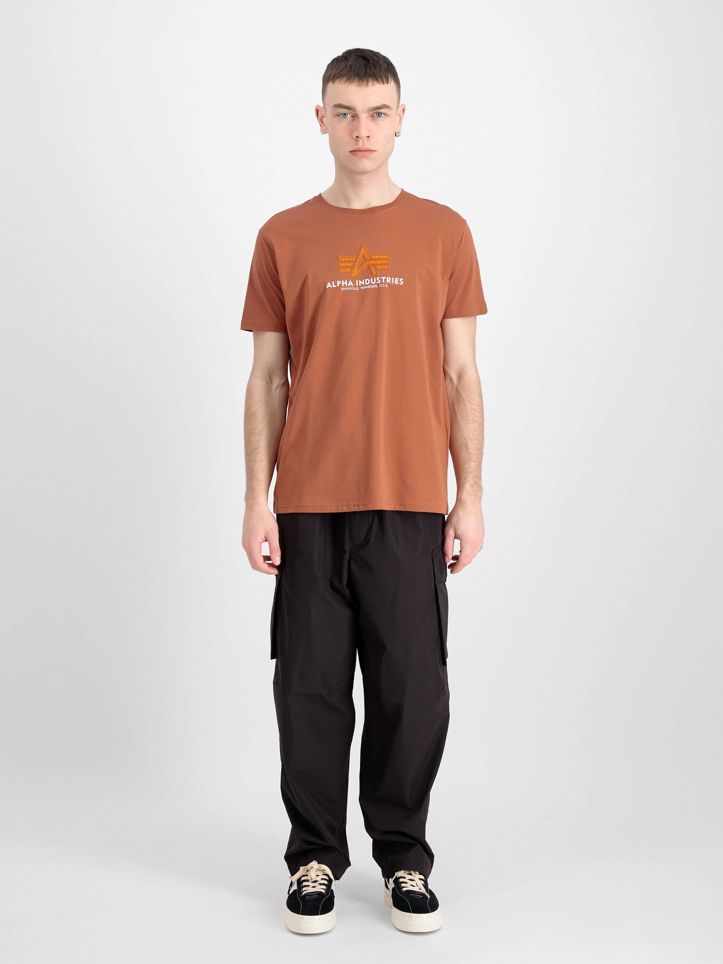 Basic Big Logo Rubber T-Shirt hazel brown 100501RB_709_00003_182351