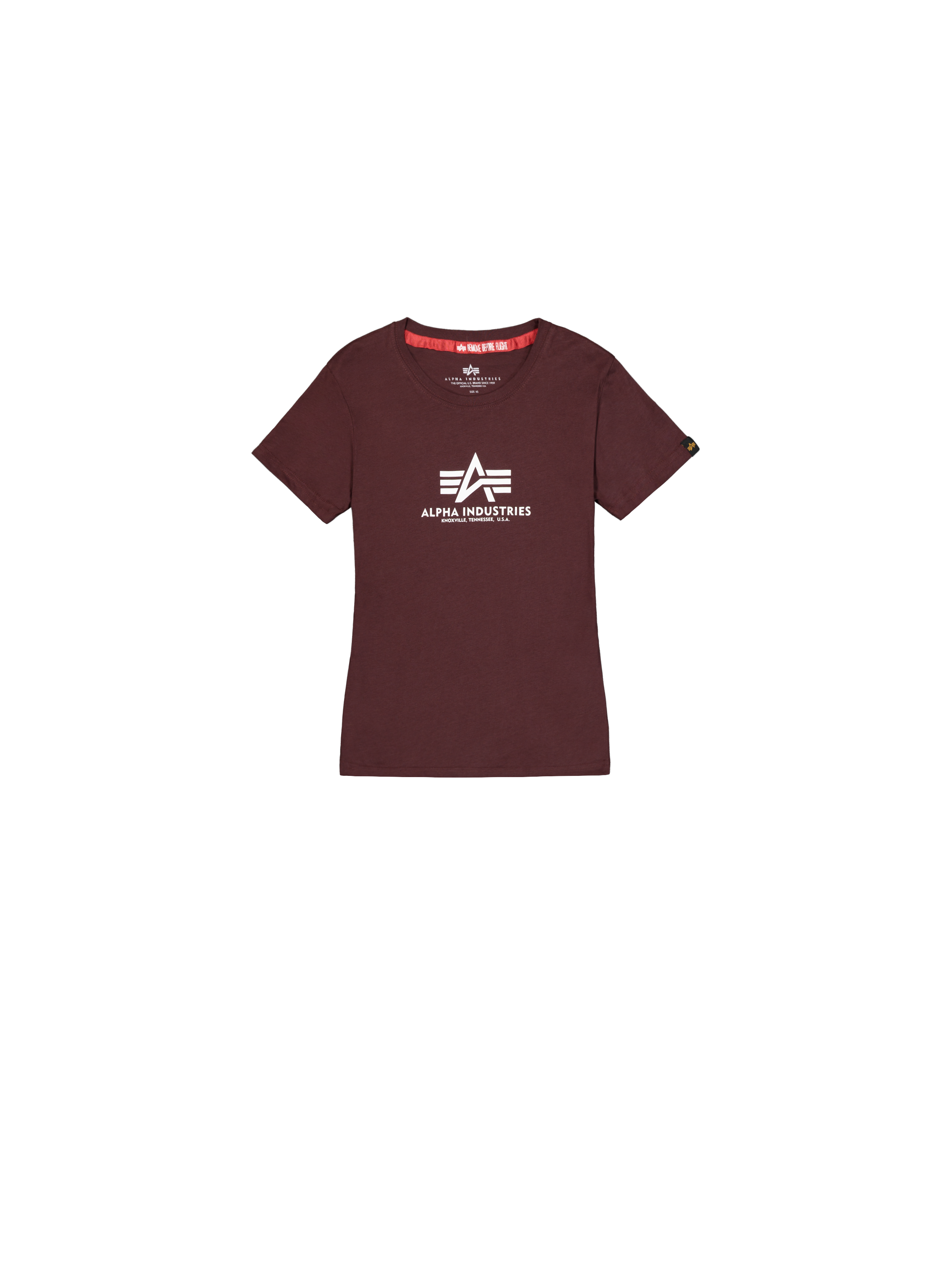 New Basic Big Logo T-Shirt Women deep maroon 196051_21_1_flatlay_00001_222205.png