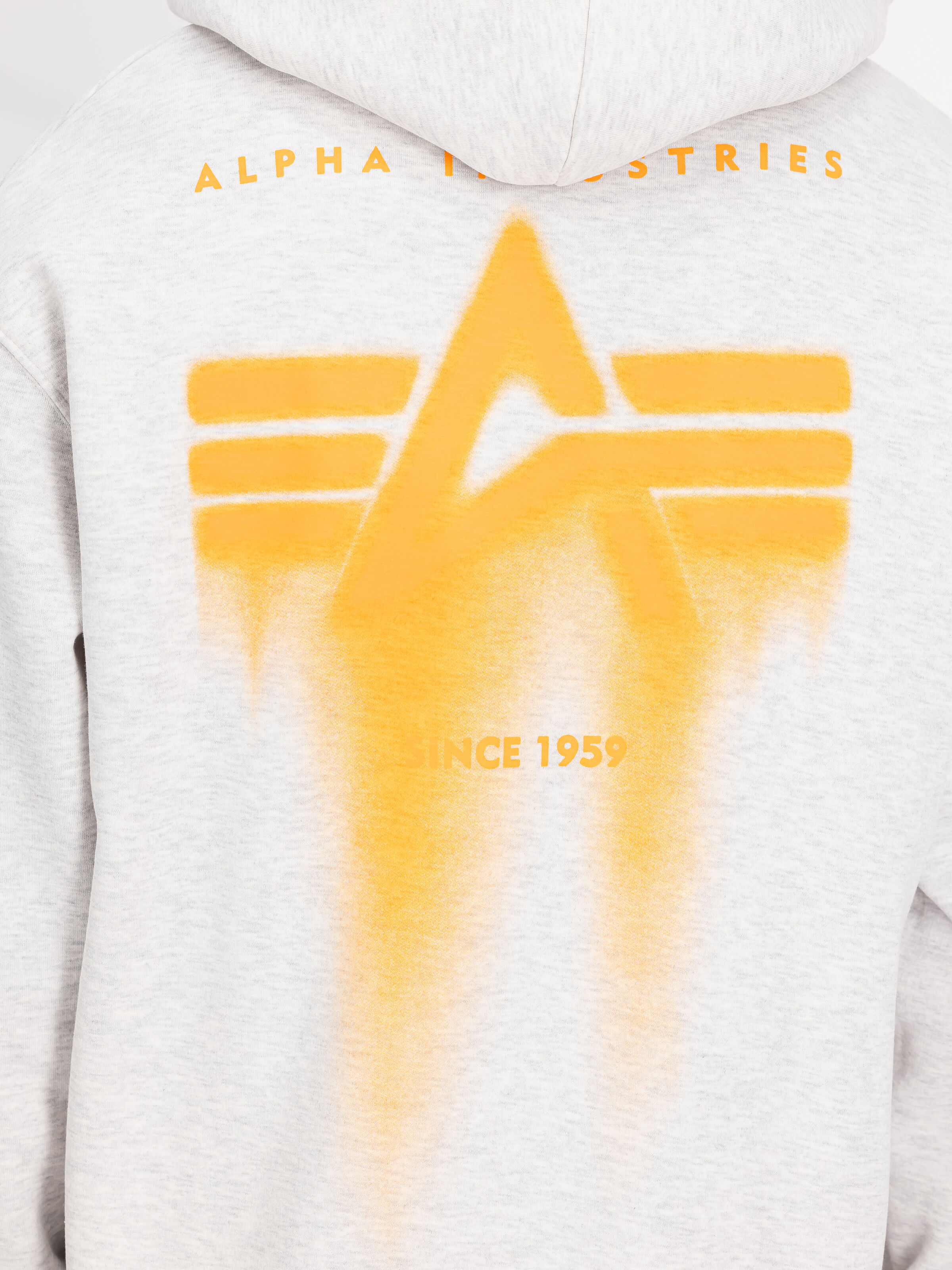 Spray Print Hoodie pastel grey melange 266336_752_3_detail_00002_210607