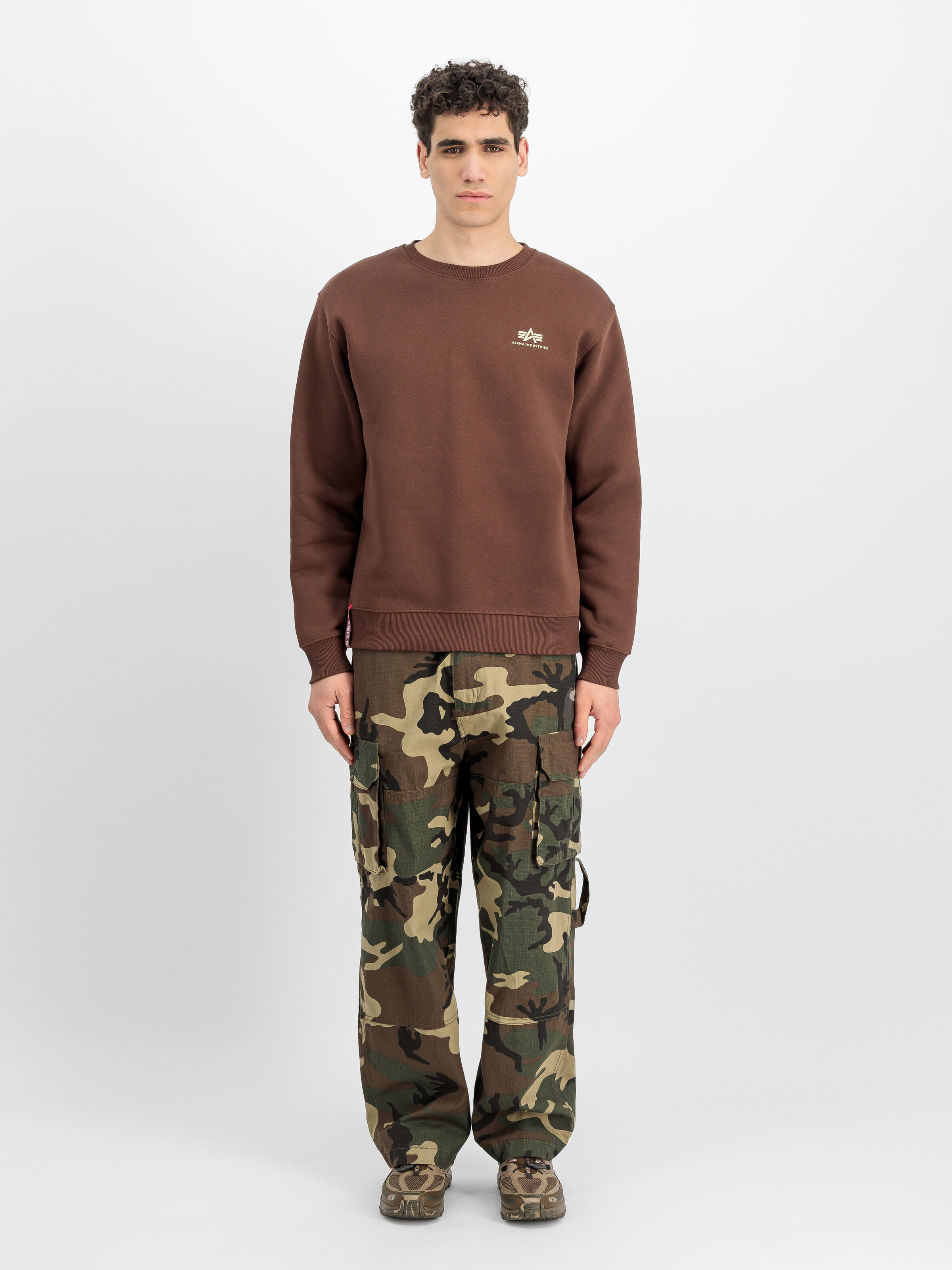 Basic Small Logo Sweatshirt powder brown 188307_204_2_model_00001_228362