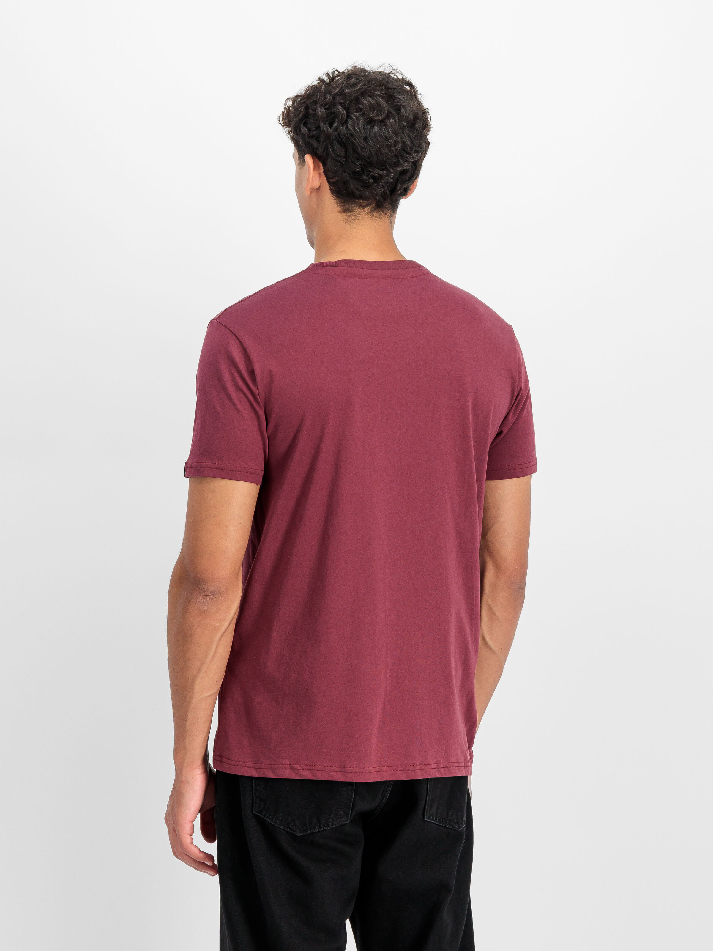 Alpha Label T-Shirt burgundy 118502_184_2_model_00003_199508