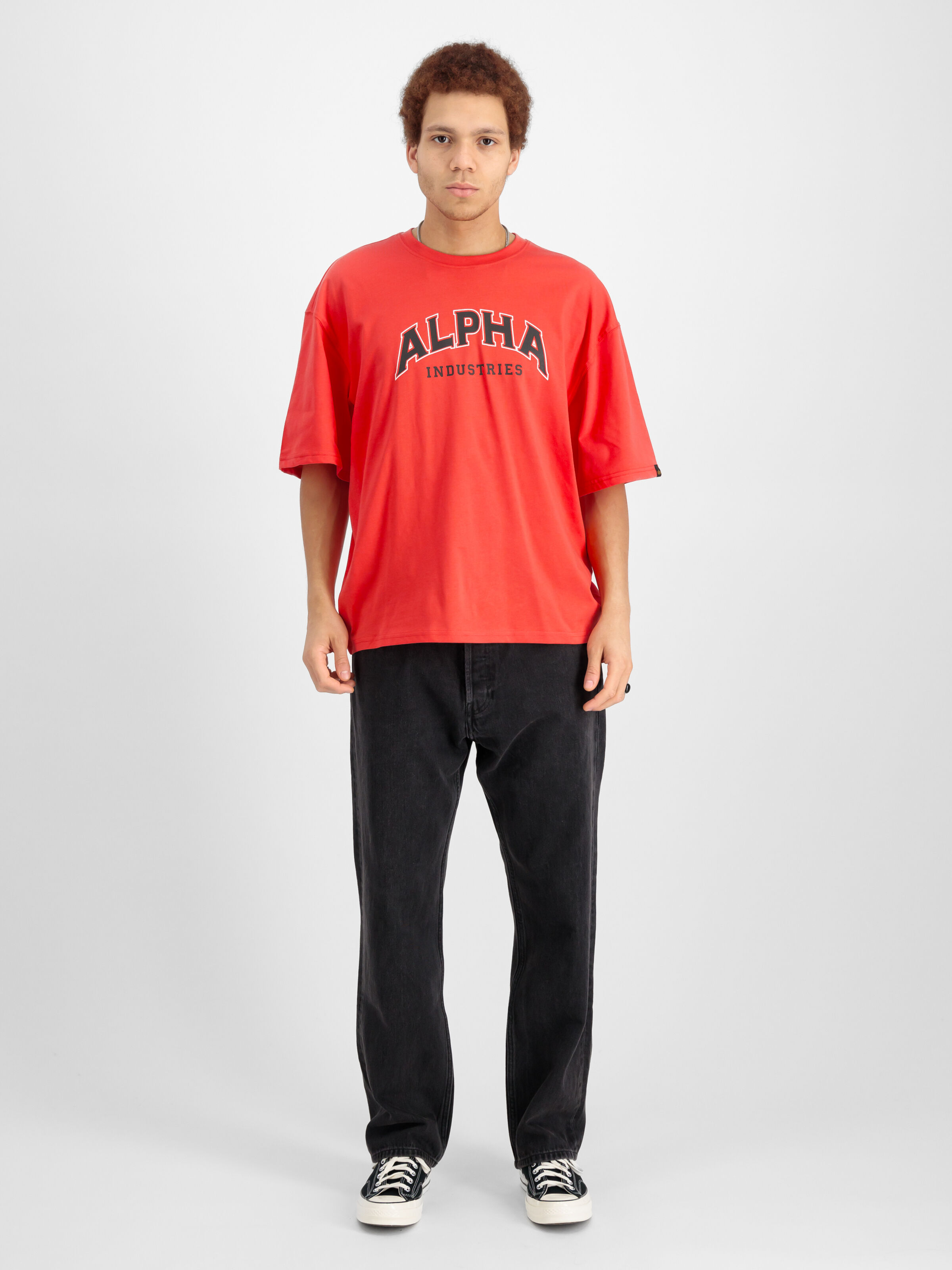 College T-Shirt radiant red 146501_711_00001_182195