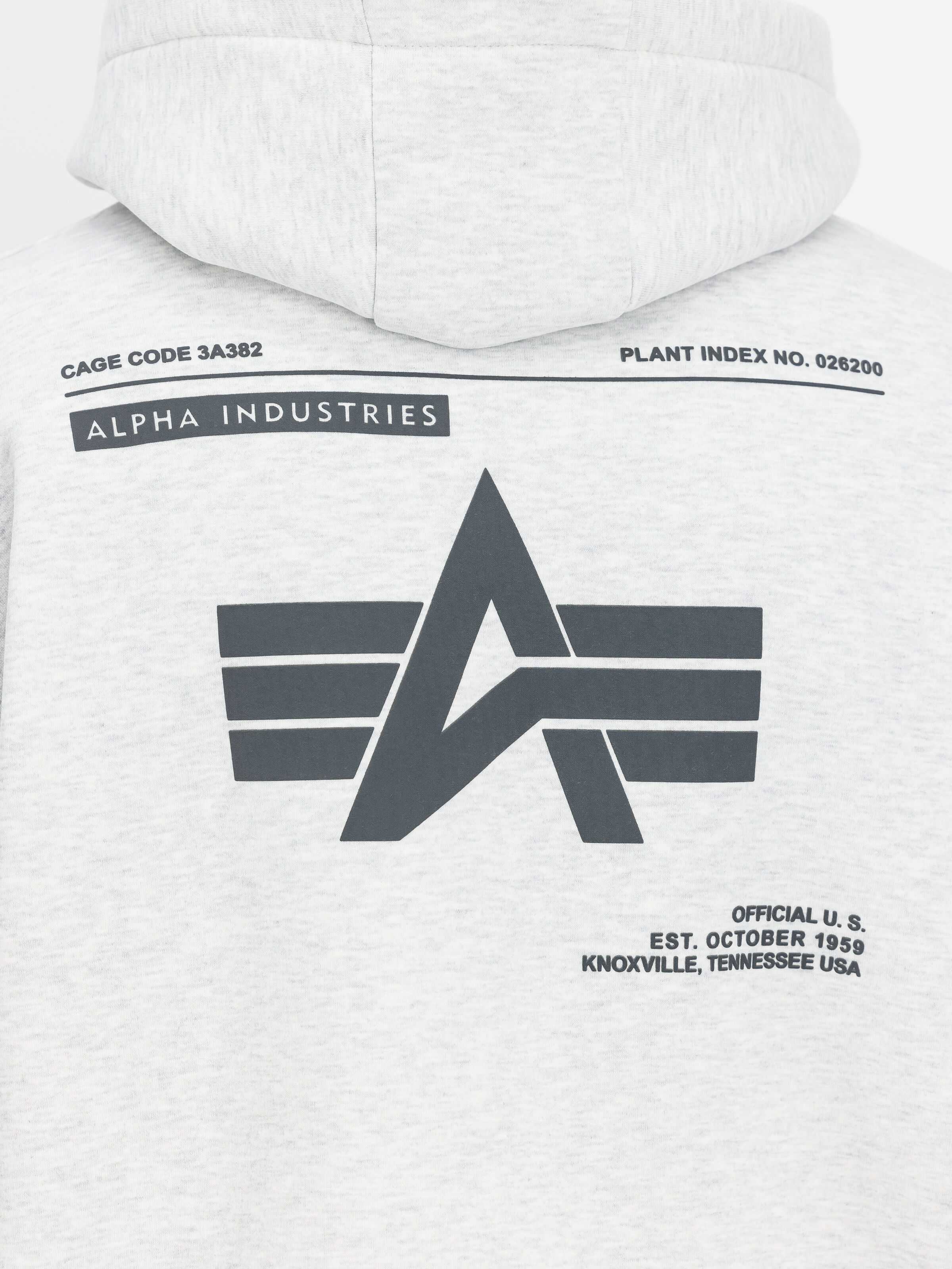 Label Backprint Hoodie pastel grey melange 258333_752_3_detail_00002_183450