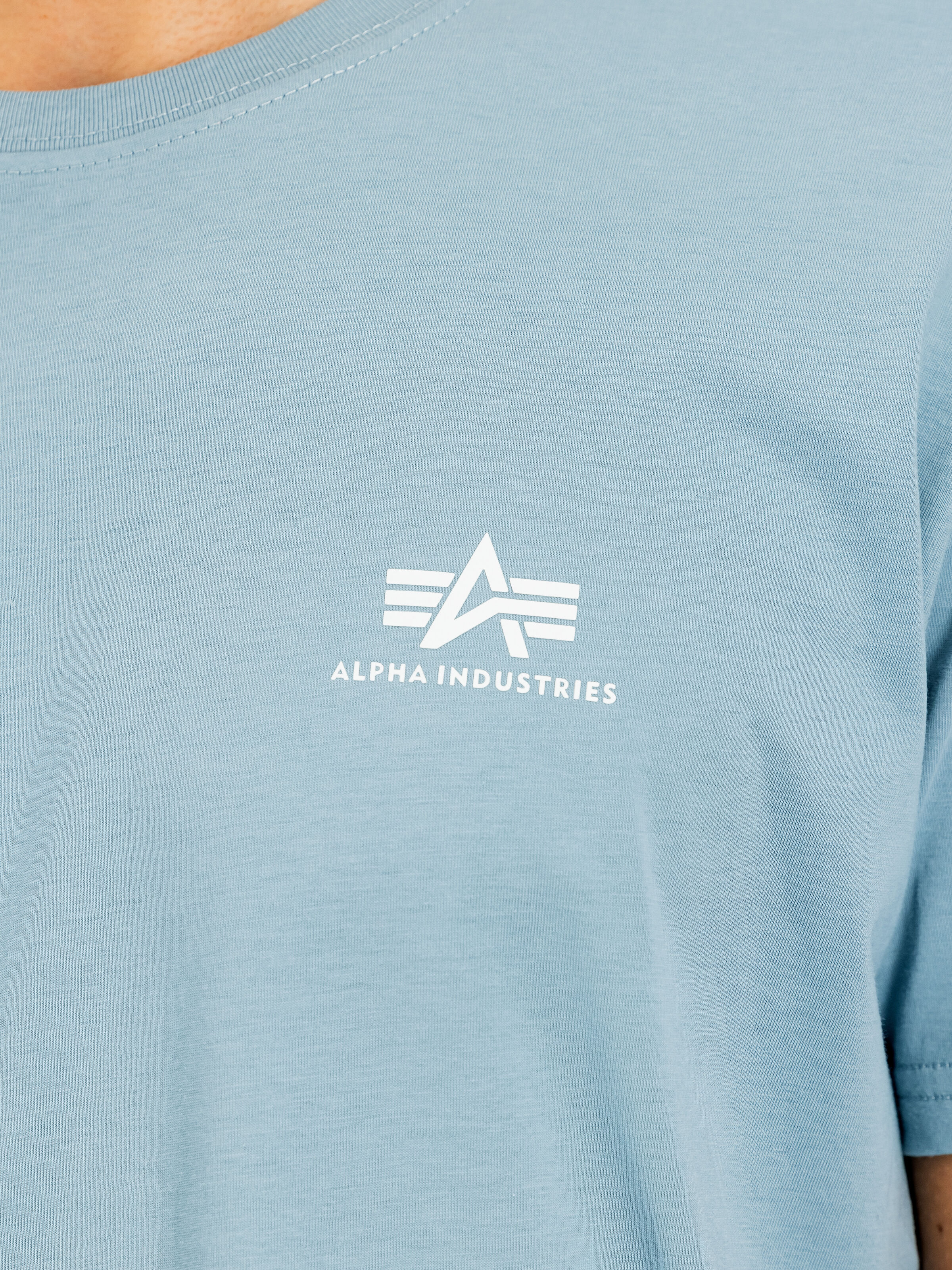 Basic Small Logo T-Shirt greyblue 188505_134_3_detail_00001_184944