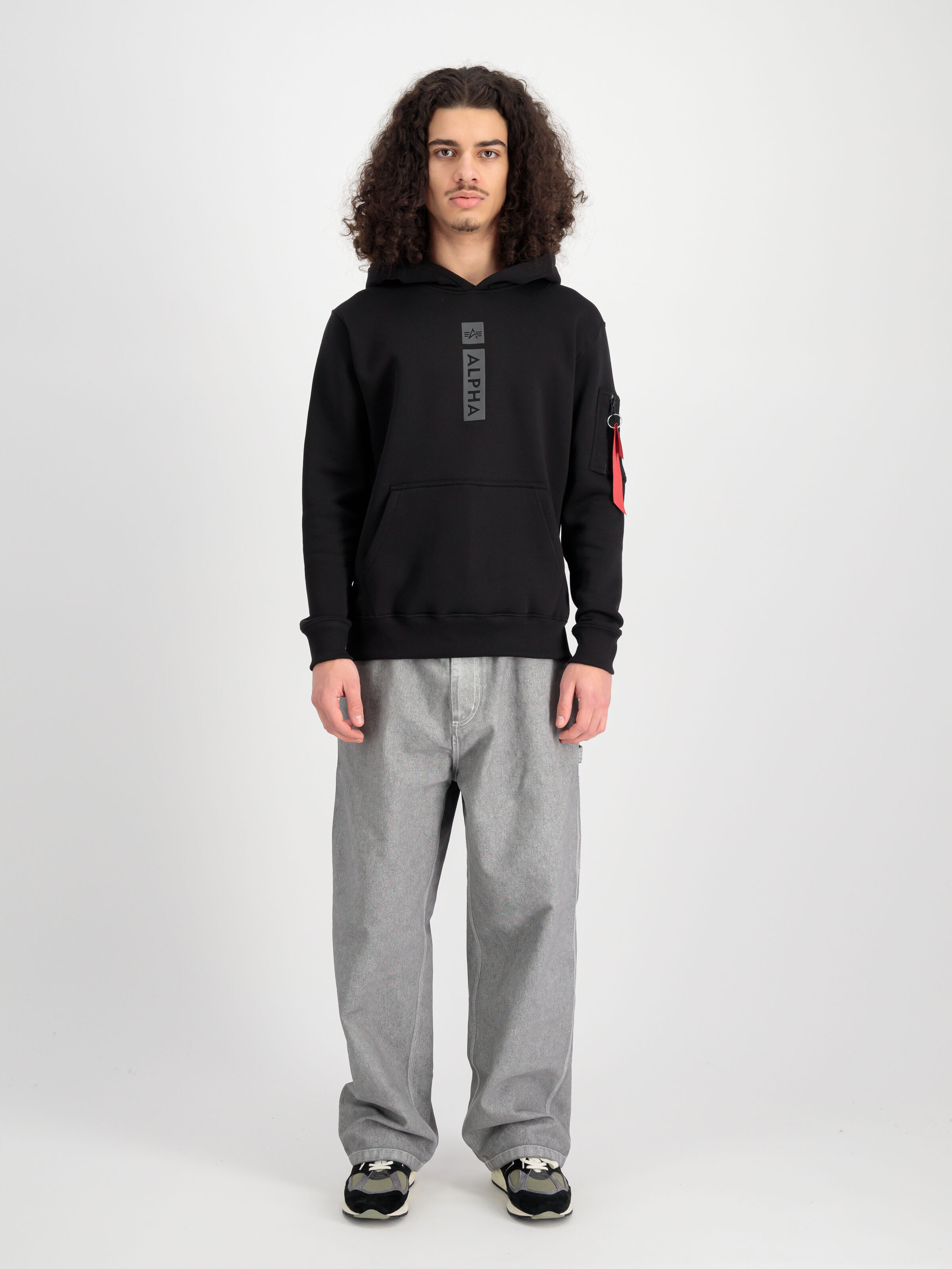 Alpha Puff Print Hoodie black 146338_03_2_model_00001_99662