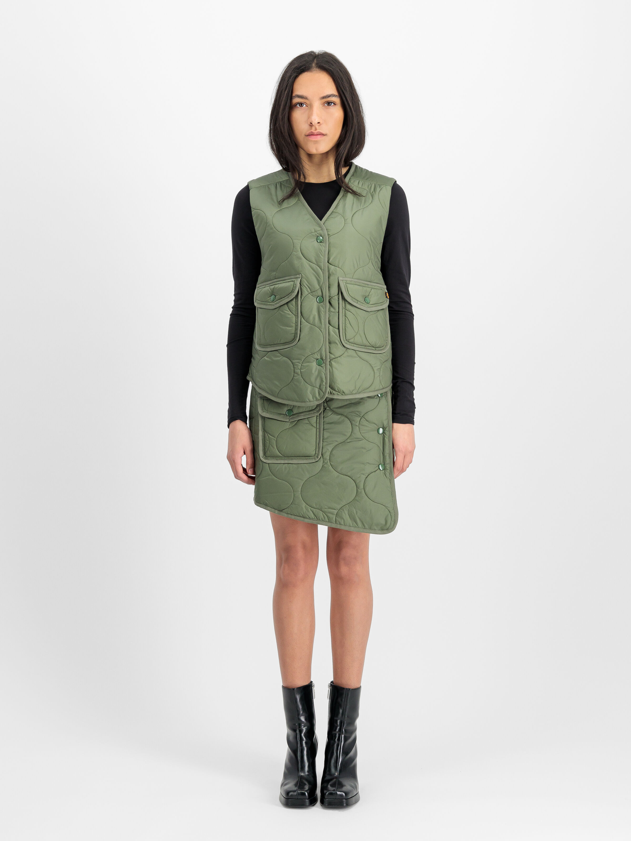 ALS Mini Skirt Women sage-green 258022_01_2_model_00001_165680