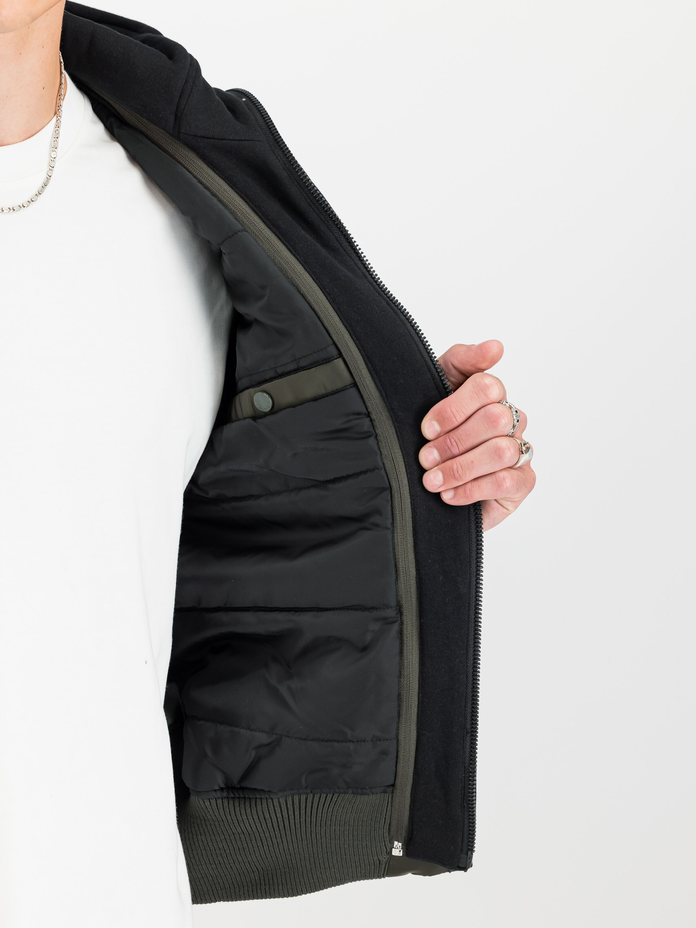 MA-1 D-Tec Hood Bomber Jacket black olive 183110_413_3_detail_00002_189410