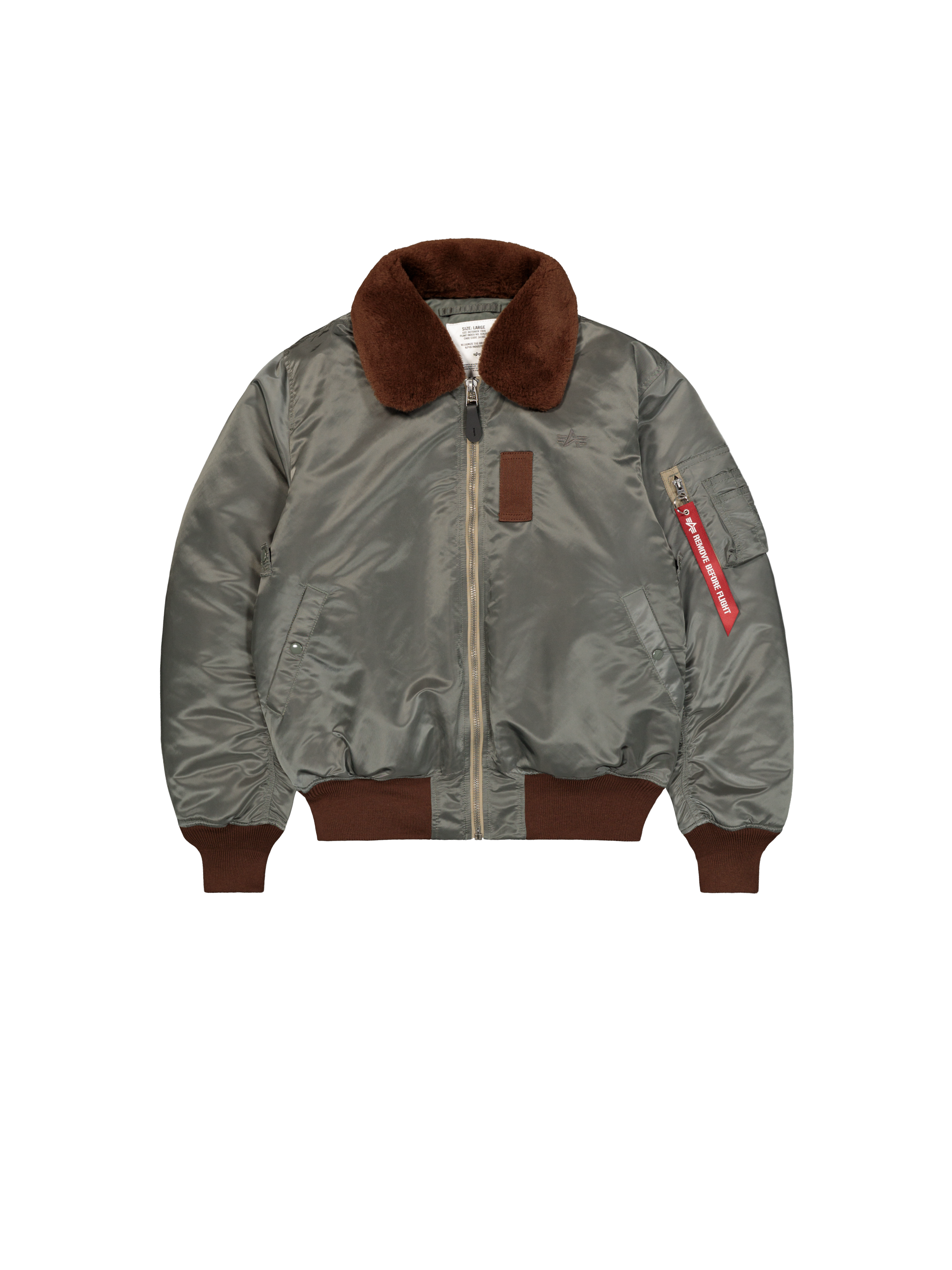 B-15 Intermediate Bomber Jacket vintage green 268161_432_1_flatlay_00001_227844.png