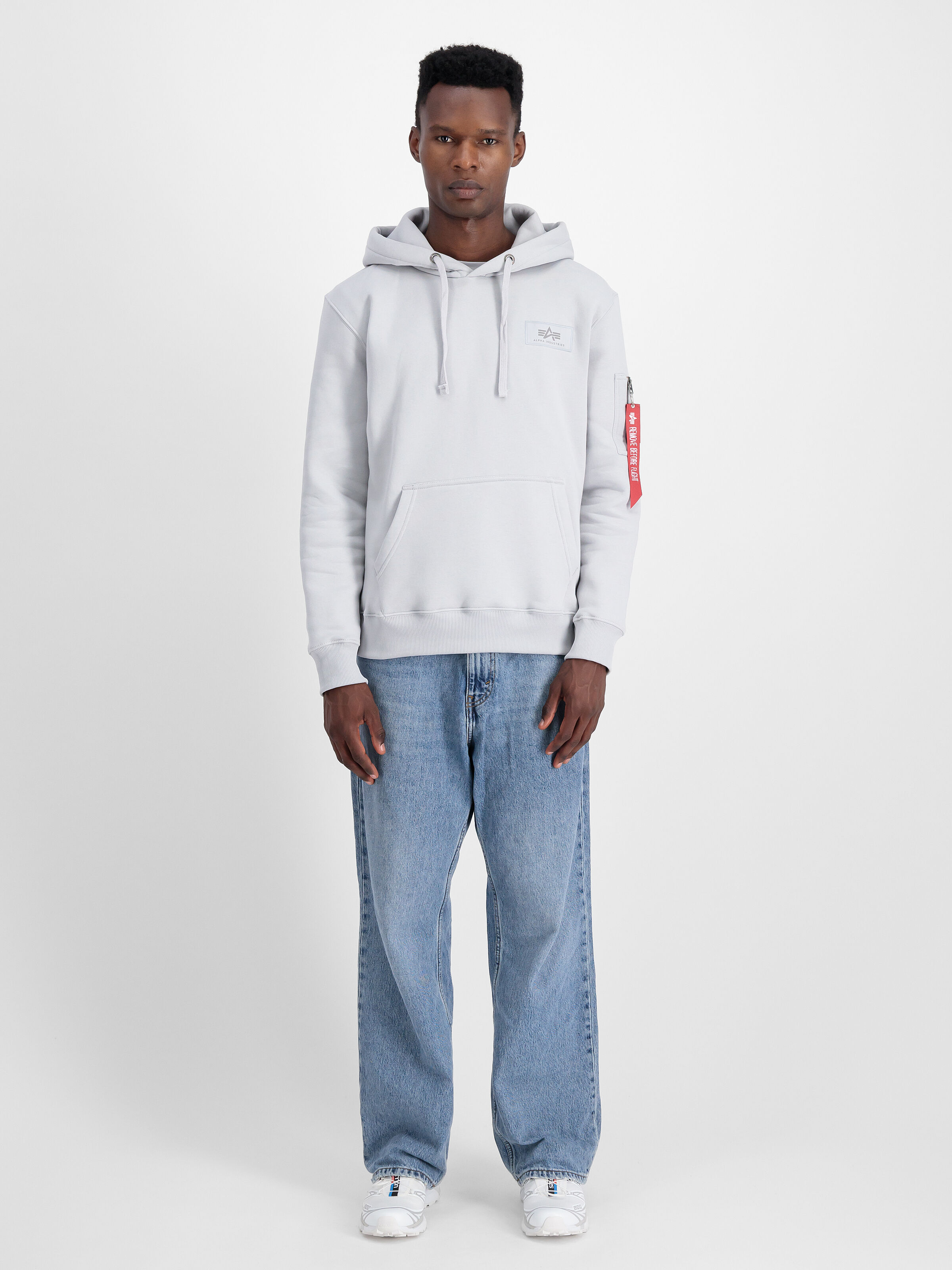 Backprint Camo Print Hoodie pastel grey 178318CP_666_2_model_00001_173522