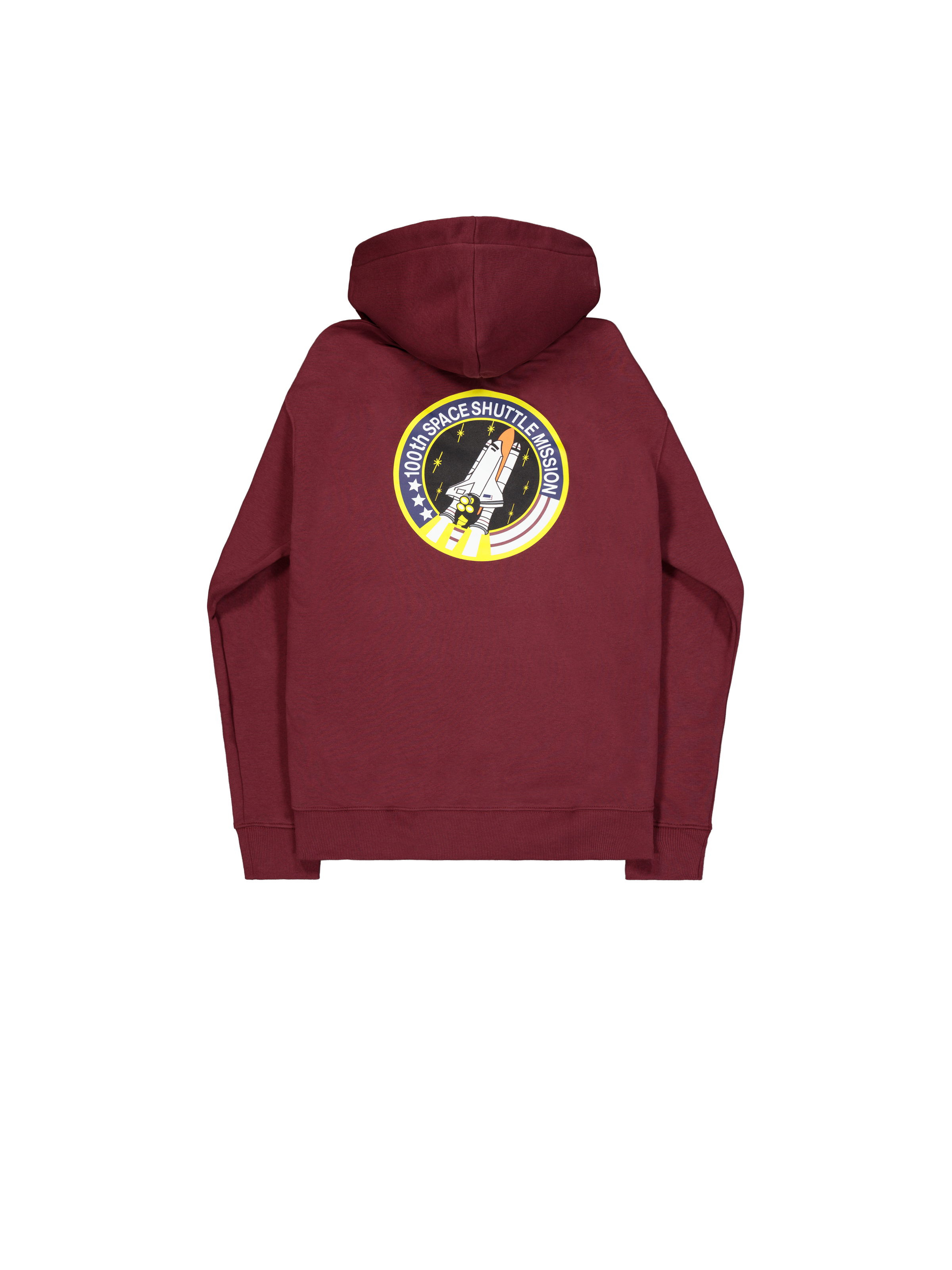 Space Shuttle SMU Hoodie burgundy 128814_184_1_flatlay_00002_140639