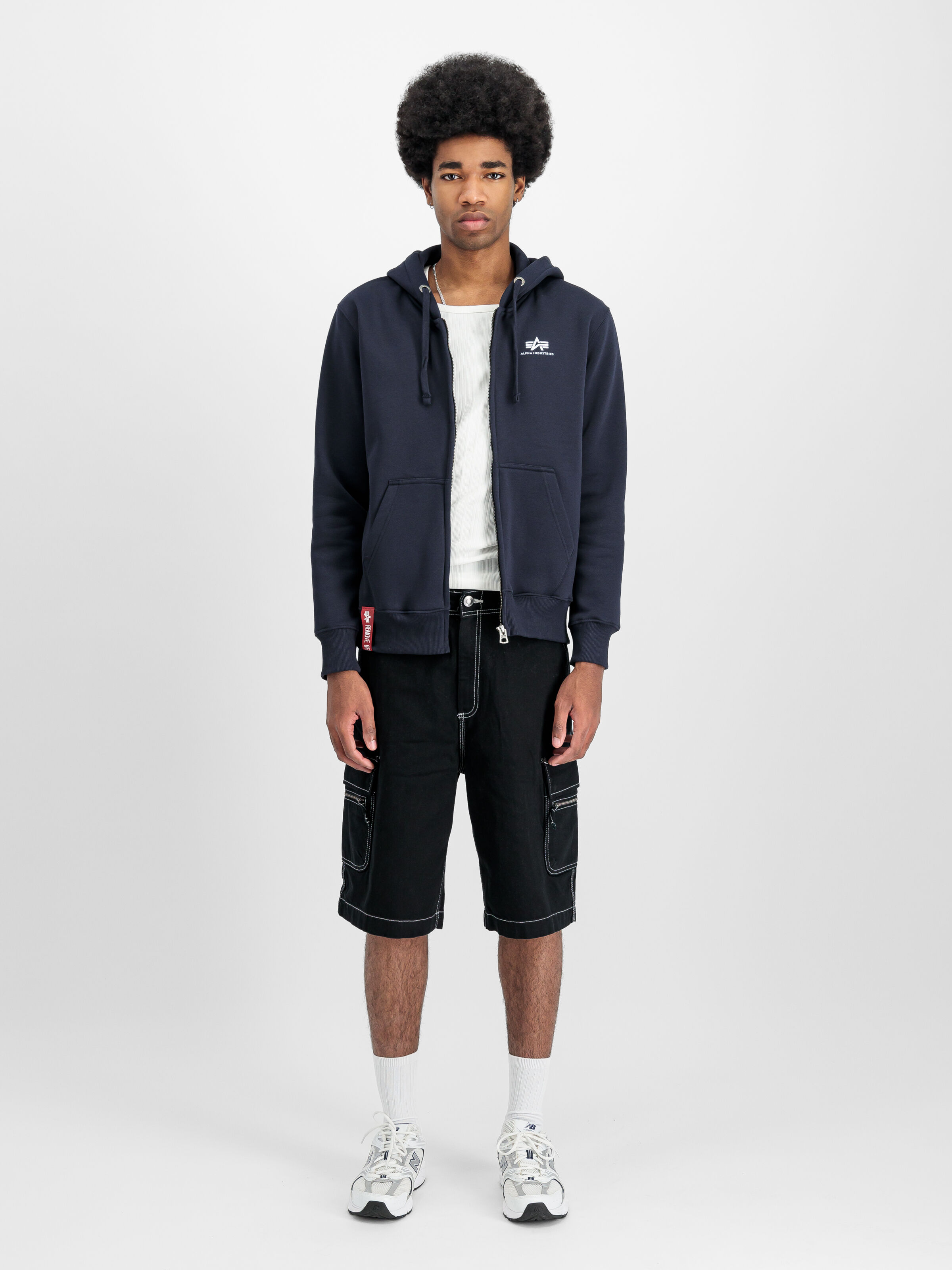 Basic Small Logo Zip Hoodie rep.blue 118342_07_2_model_00001_130661