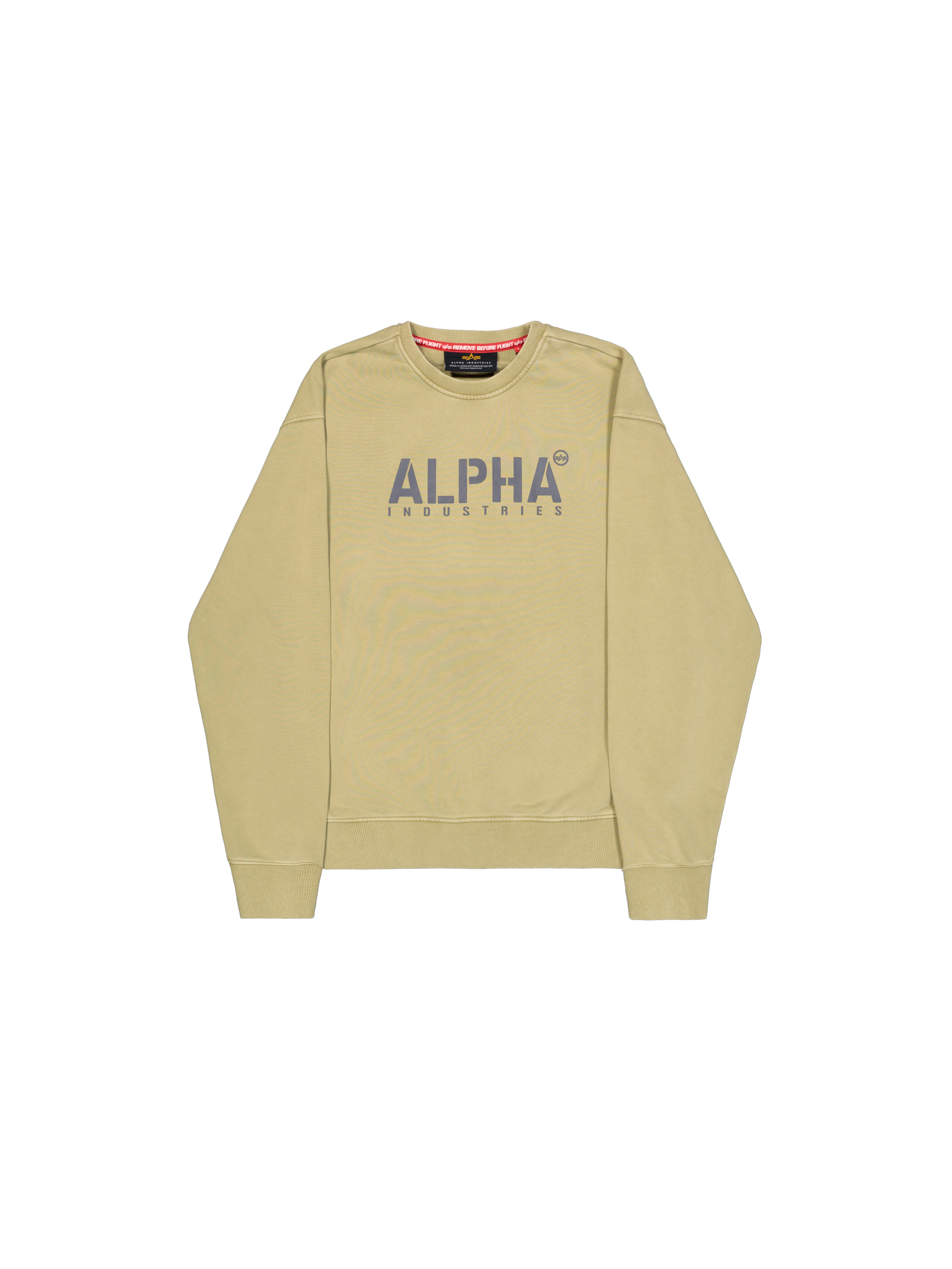 Alpha Stencil Sweatshirt light olive 266309_82_1_flatlay_00001_219084.png