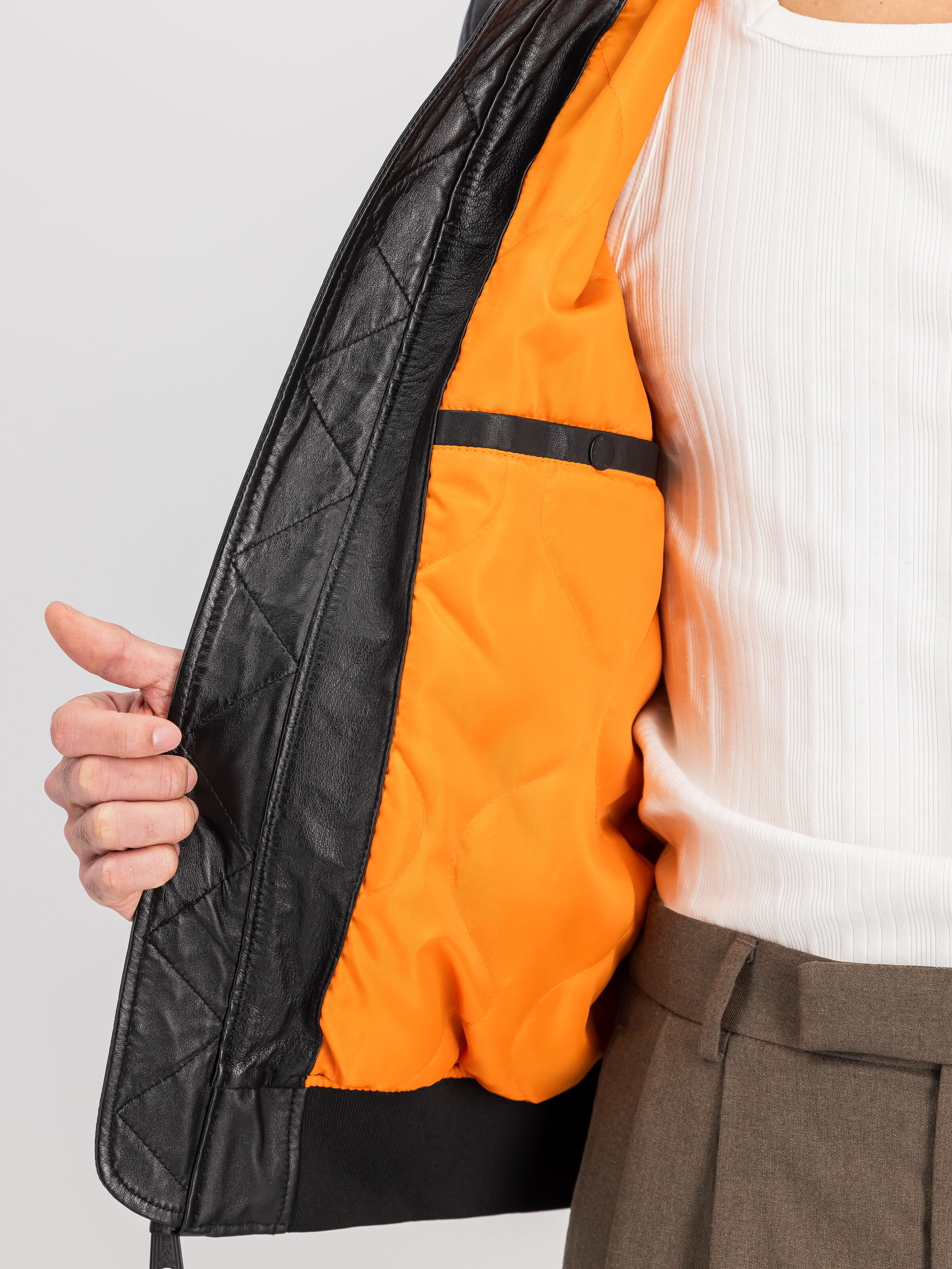 MA-1 Leather Bomber Jacket black 156141_03_3_detail_00001_143893