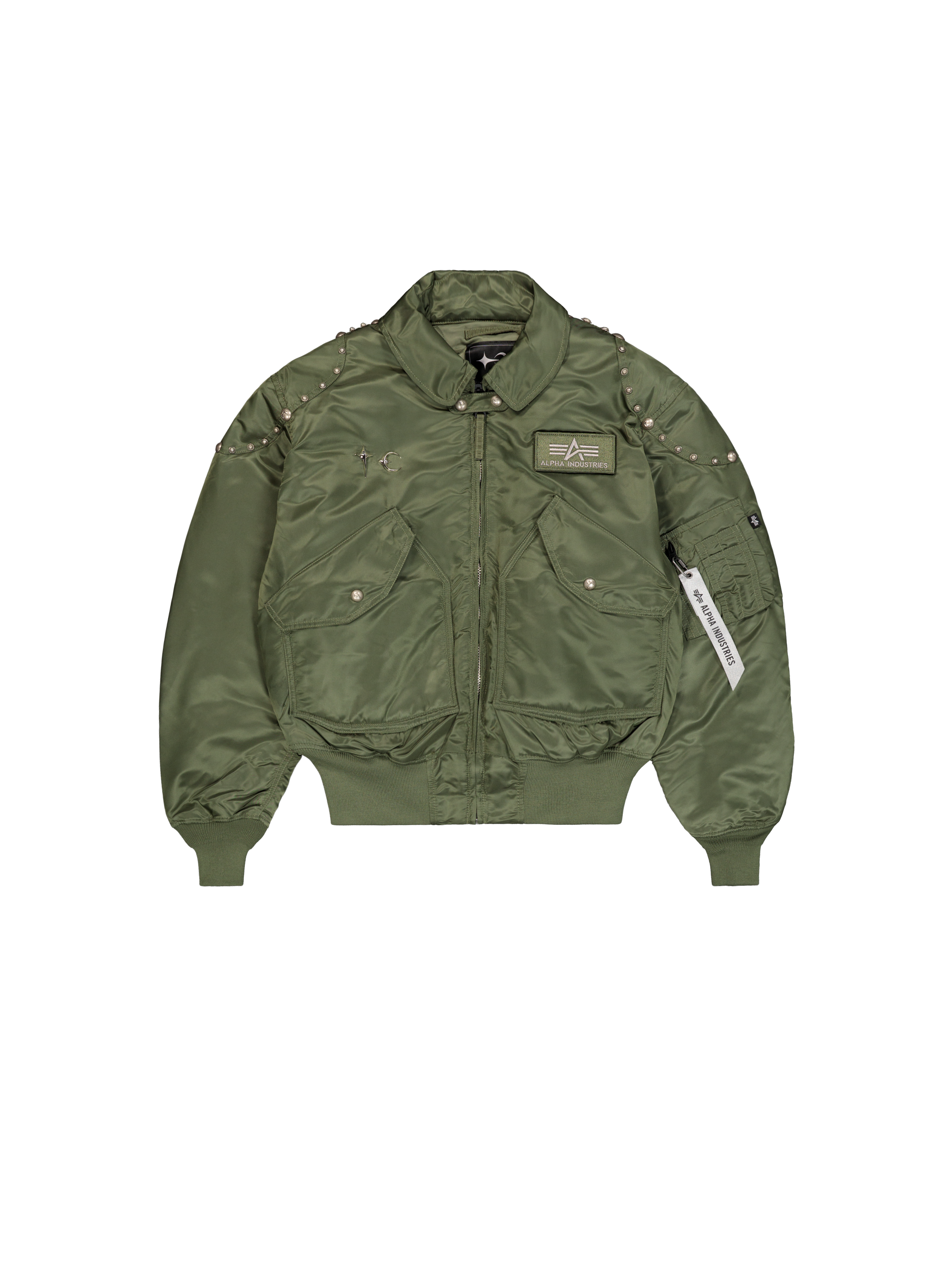 ALPHA x THUG CLUB CWU-45P RIVET Bomber Jacket sage-green 258150_01_1_flatlay_00001_208831.png