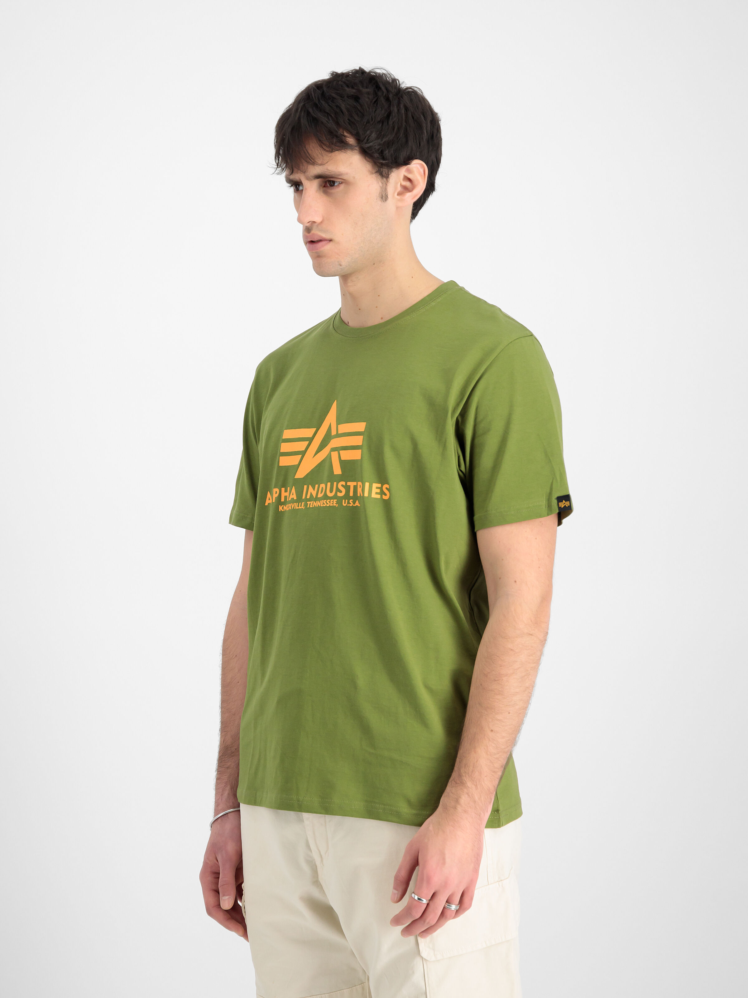 Basic Big Logo T-Shirt moss green 100501_714_2_model_00003_109746