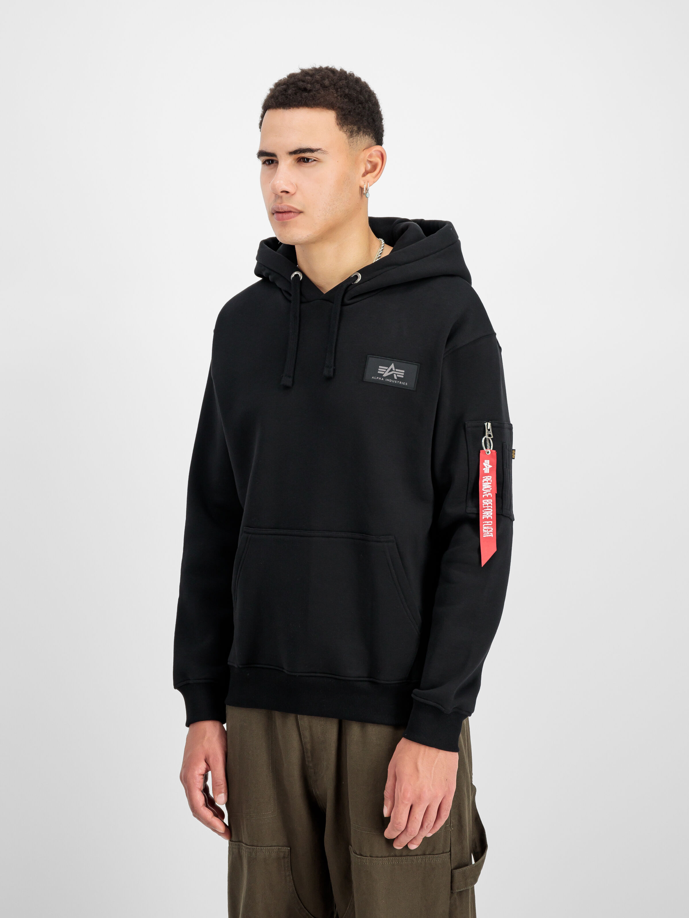 Backprint Camo Print Hoodie black/woodland 178318CP_380_2_model_00002_183902