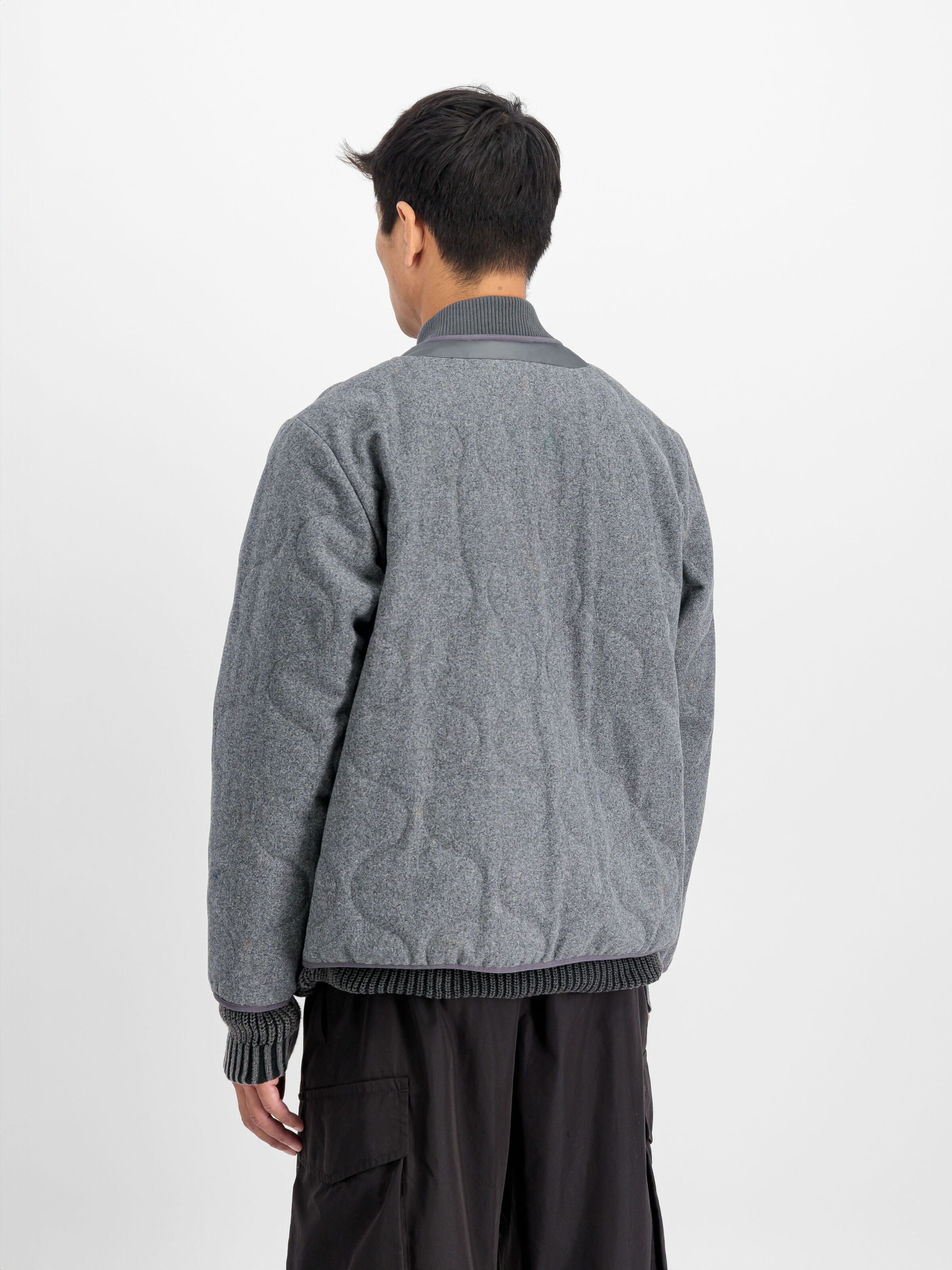 Quilted Liner Wool Outdoor Jacket silver 148113_31_2_model_00004_108512