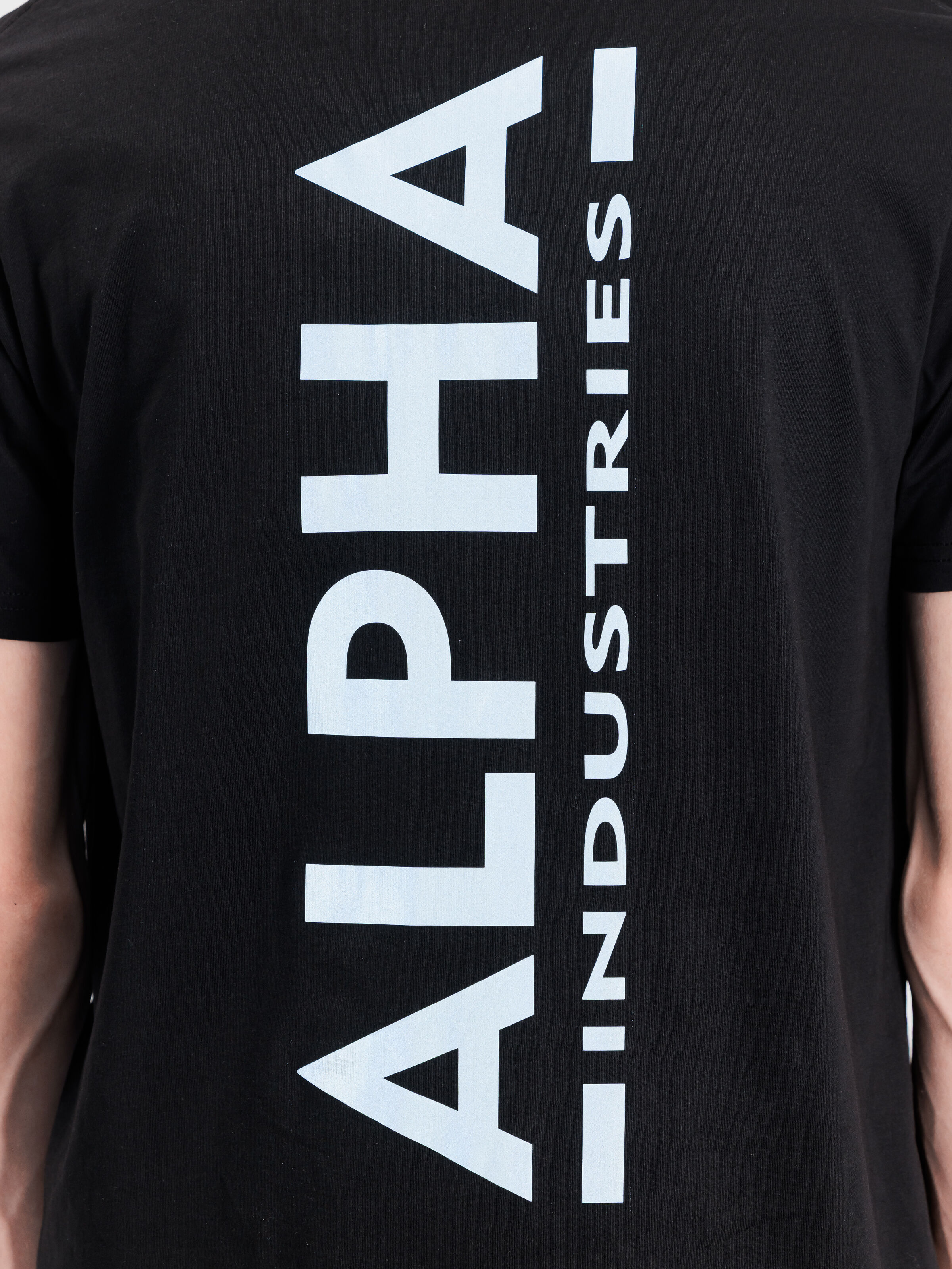 Backprint Reflective Print T-Shirt black/reflective 128507RP_285_3_detail_00002_216361