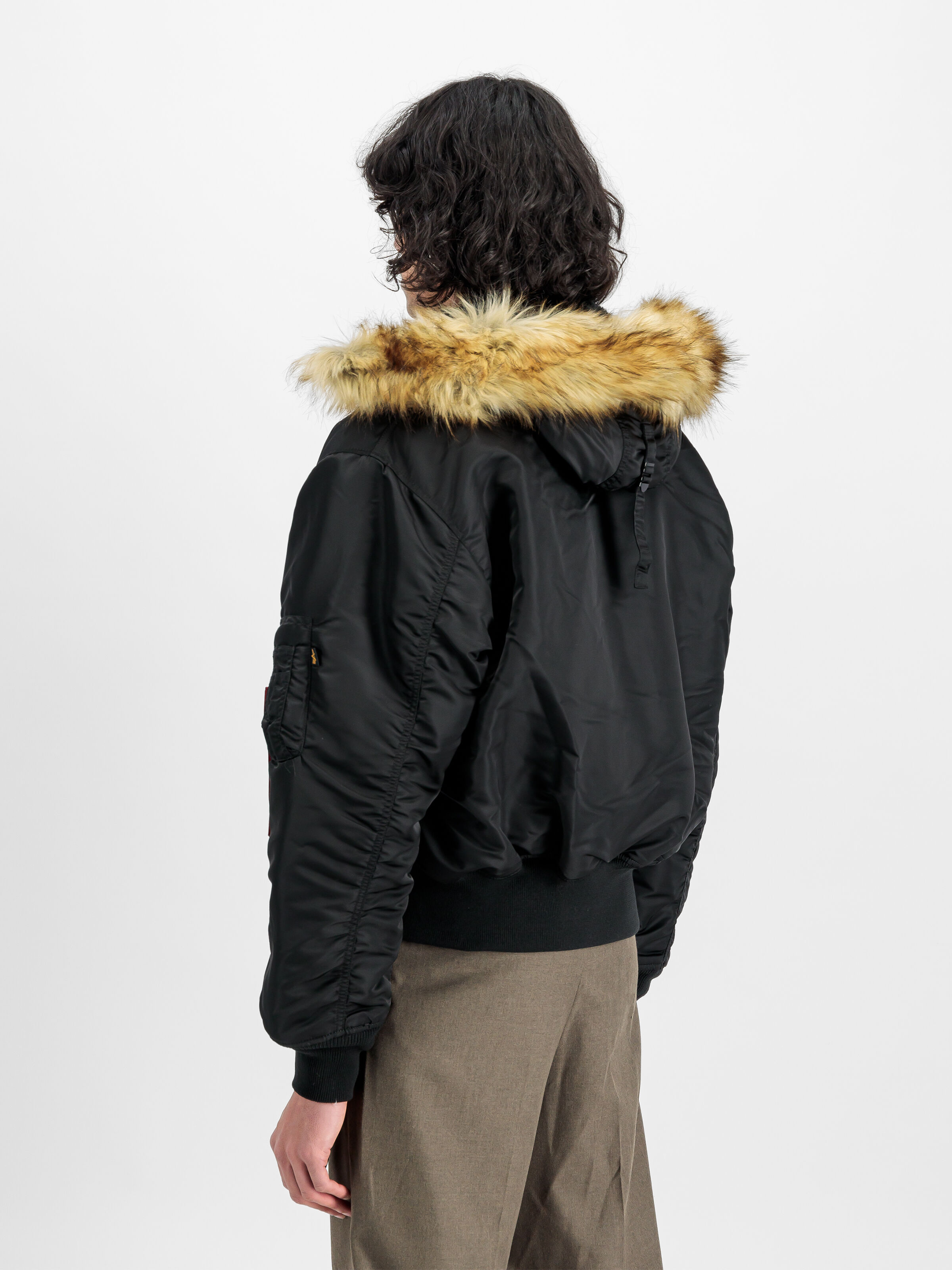 45/P Hooded Bomber Jacket black 144103_03_2_model_00004_128889