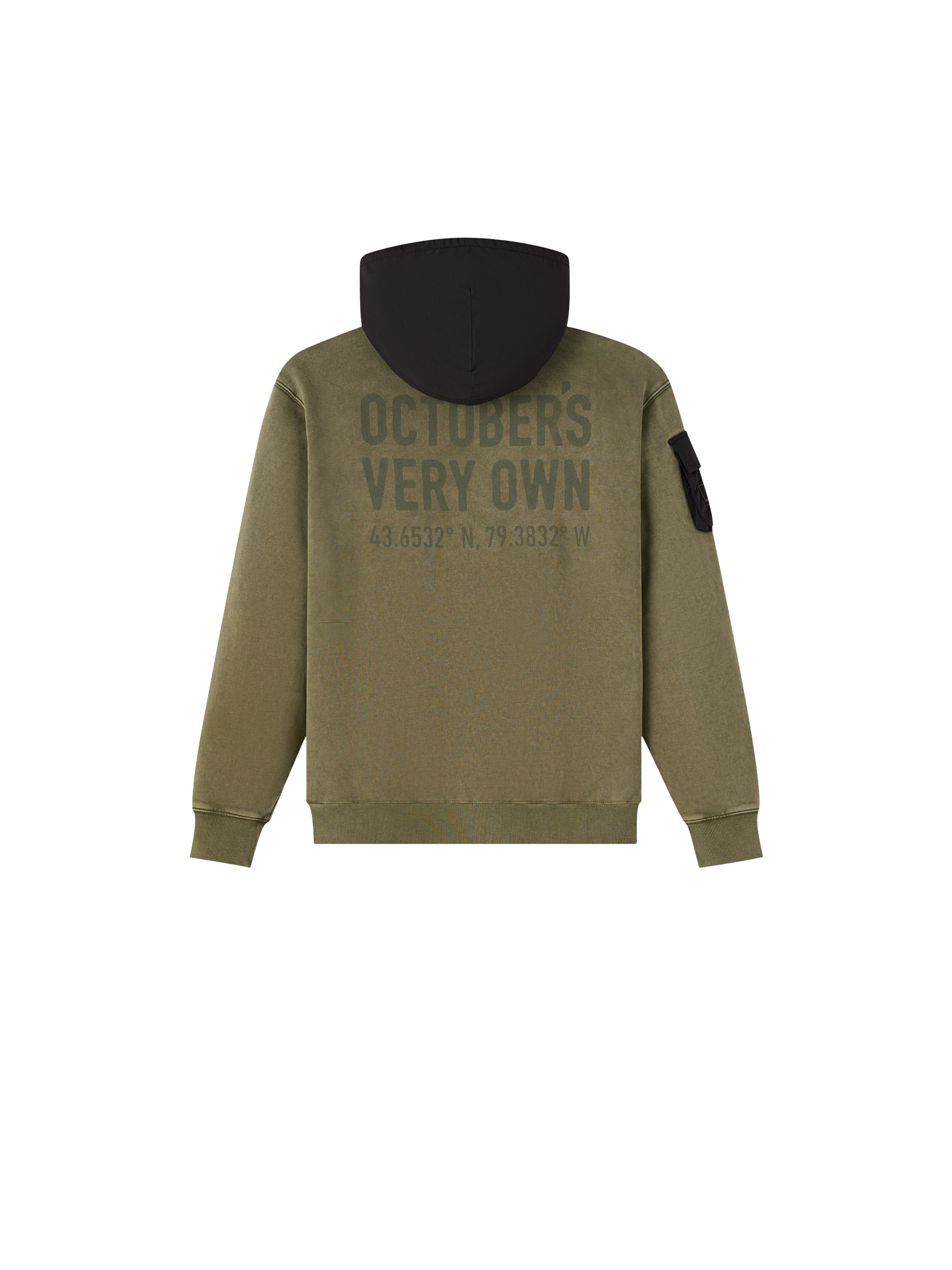 ALPHA x OVO Garment Dye Hoodie olive 258014_11_1_flatlay_00002_195873