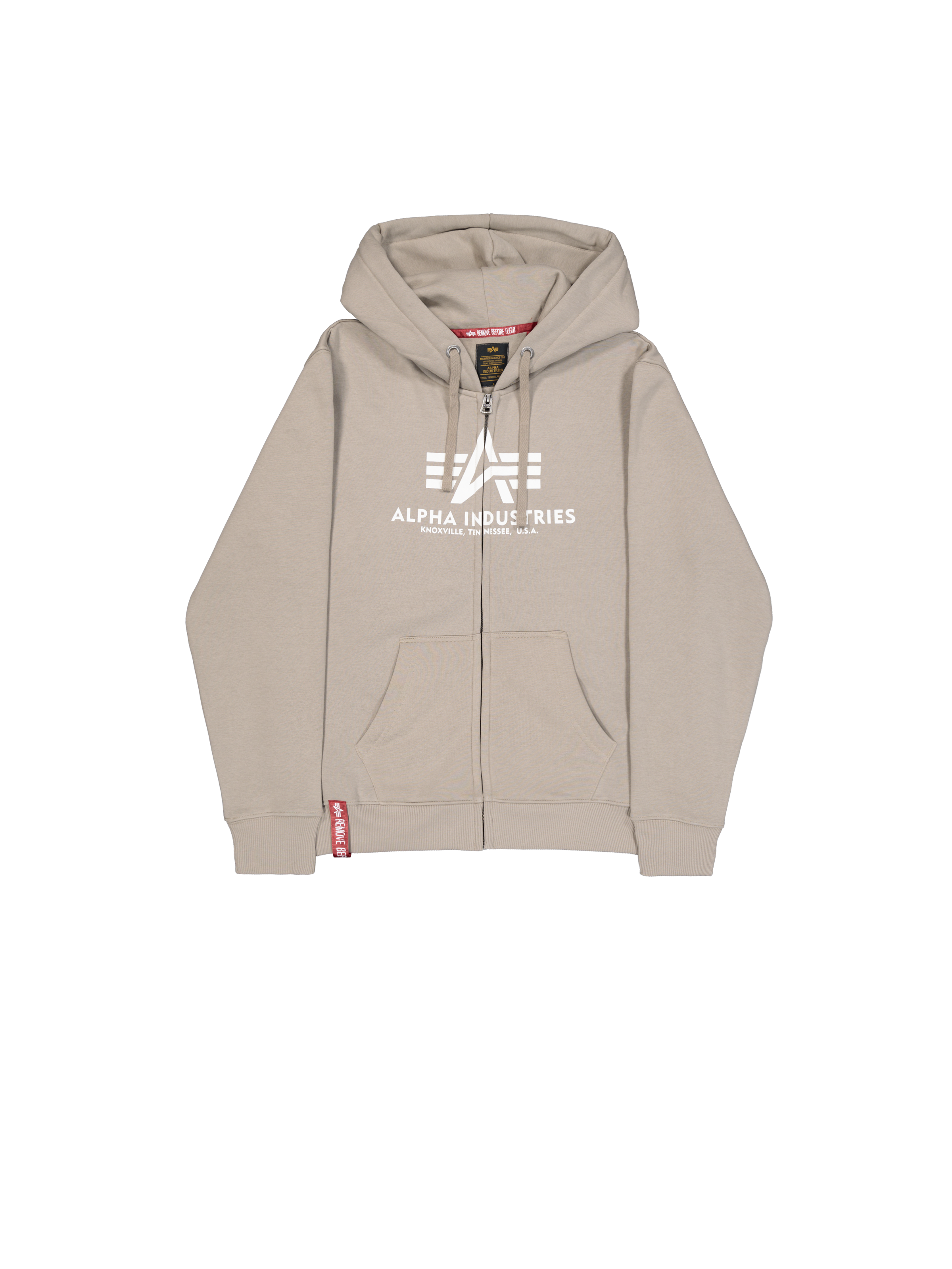 Basic Zip Hoodie vintage sand
