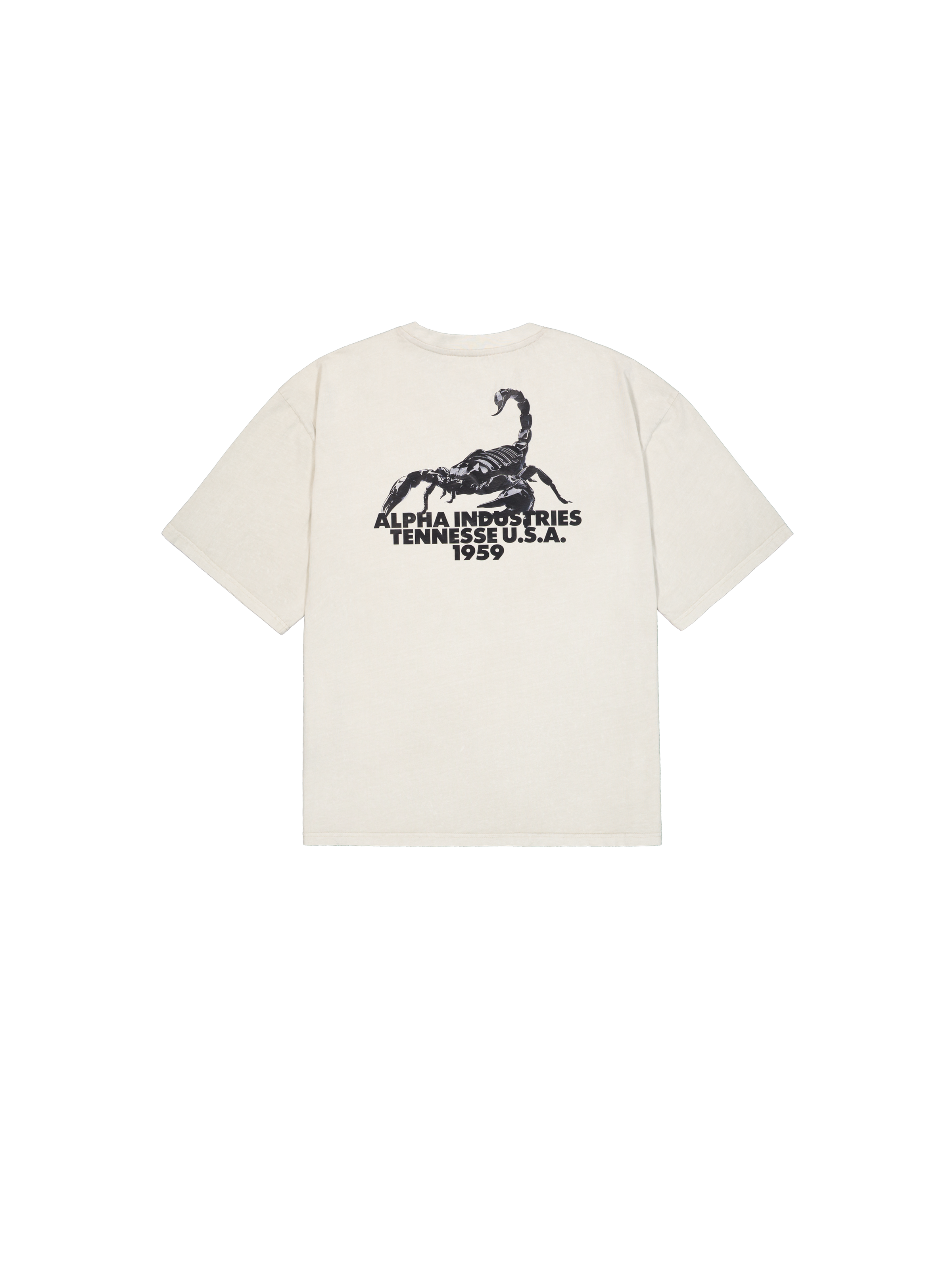 US Scorpion Backprint T-Shirt stone 266510_10_1_flatlay_00002_180181
