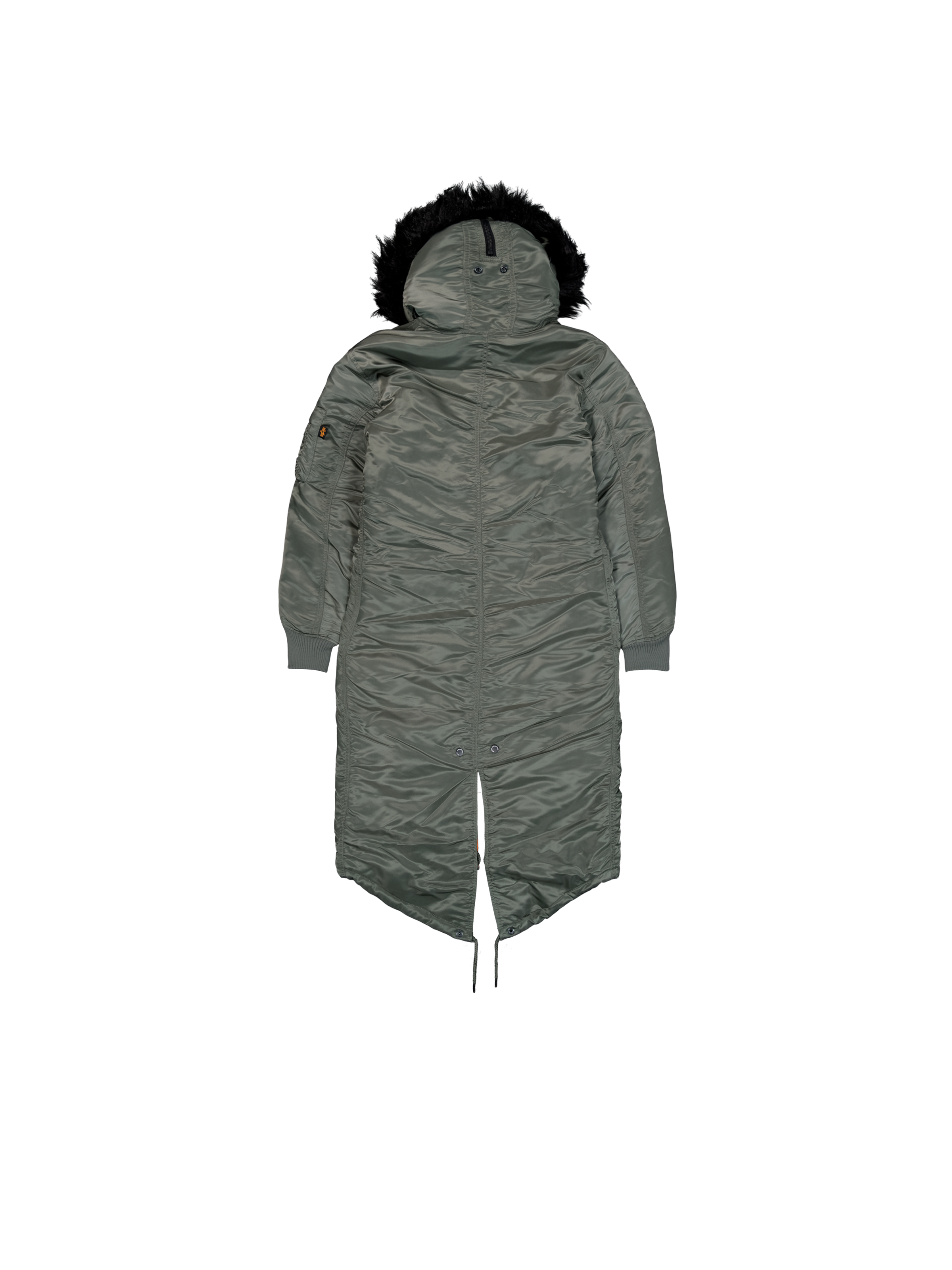 Long Fishtail Field Jacket Women vintage green 198013_432_1_flatlay_00002_134525