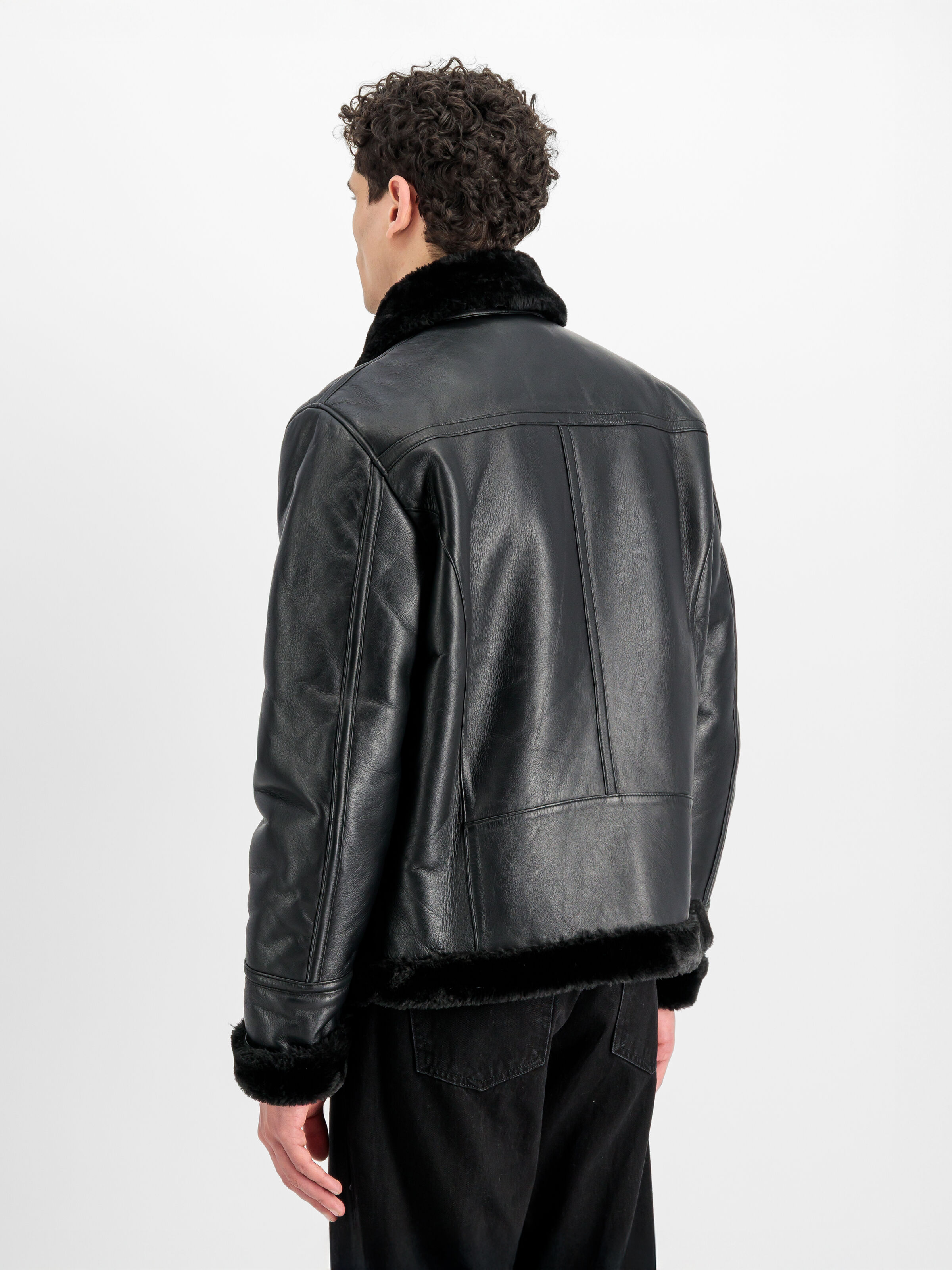 B3 Leather Bomber Jacket black 268119_03_2_model_00003_228955