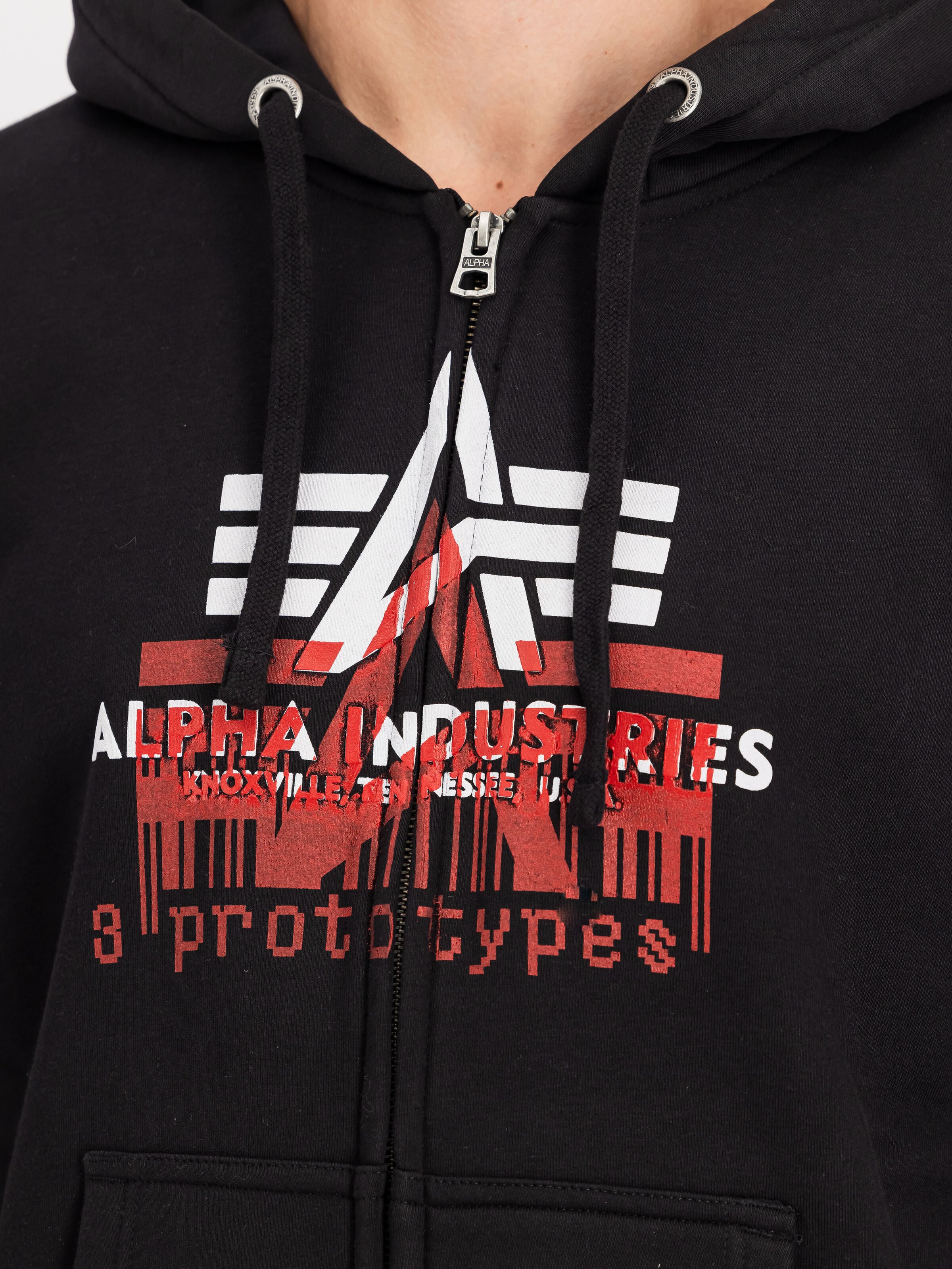 ALPHA x PROTOTYPES Stencil Full Zip Hoodie black 258363_03_3_detail_00001_224086