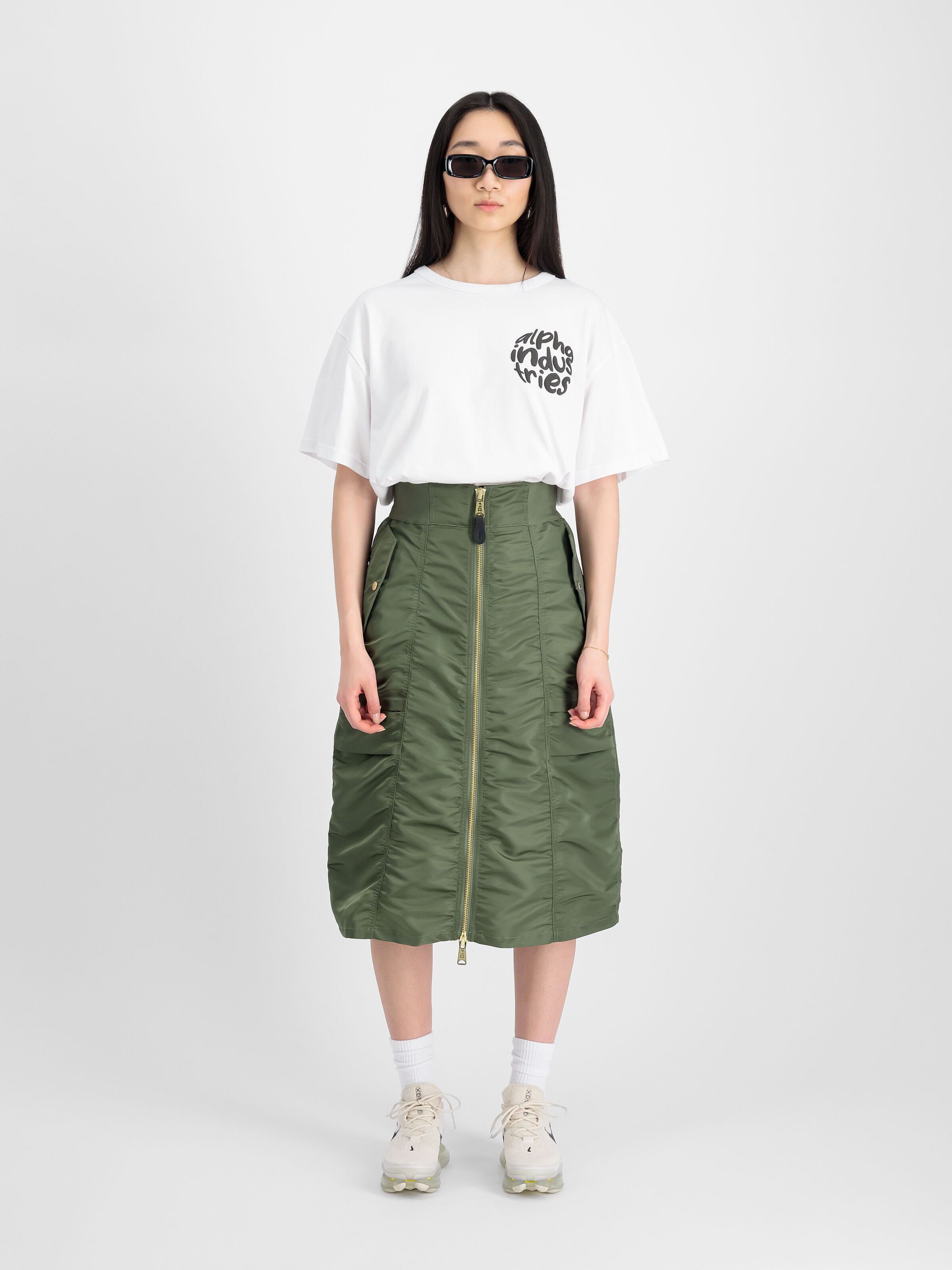 MA-1 Midi Skirt Women sage-green 148067_01_2_model_00001_99196