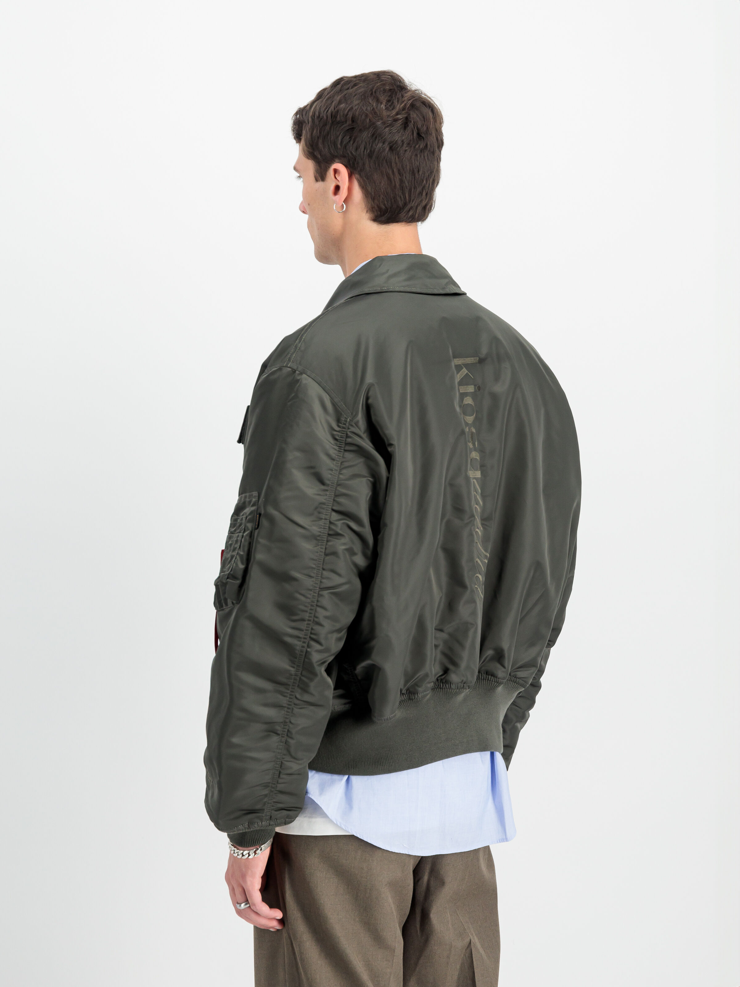 ALPHA X KIOSQ CWU45 Bomber Jacket rep.grey 148166_04_2_model_00004_117311