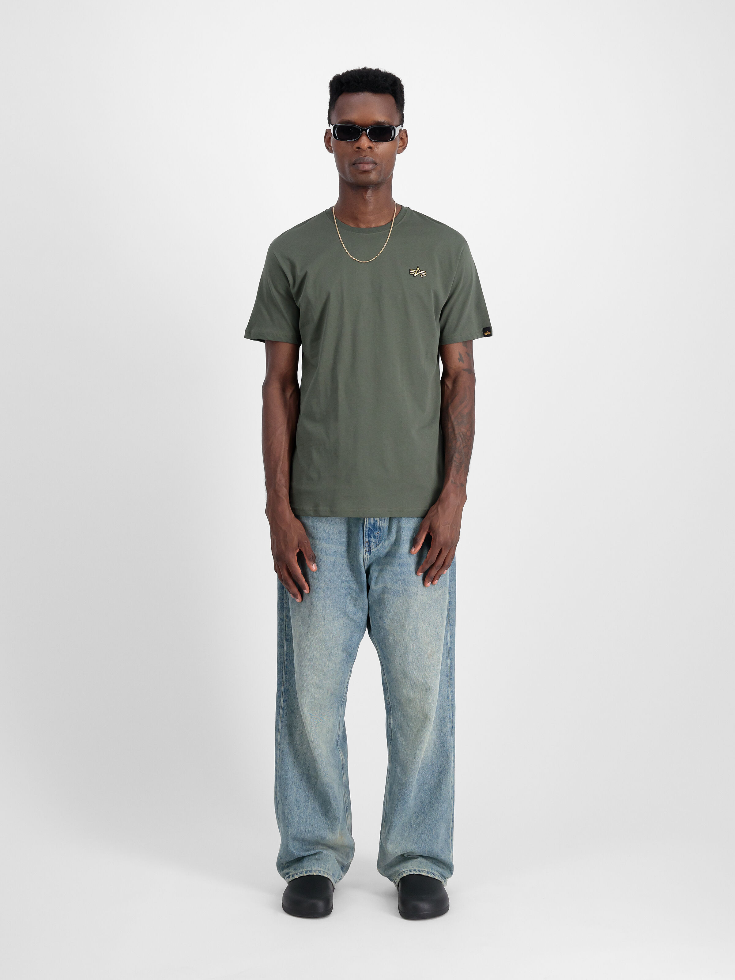 3D Small Logo T-Shirt dark olive 148511_142_2_model_00001_98287