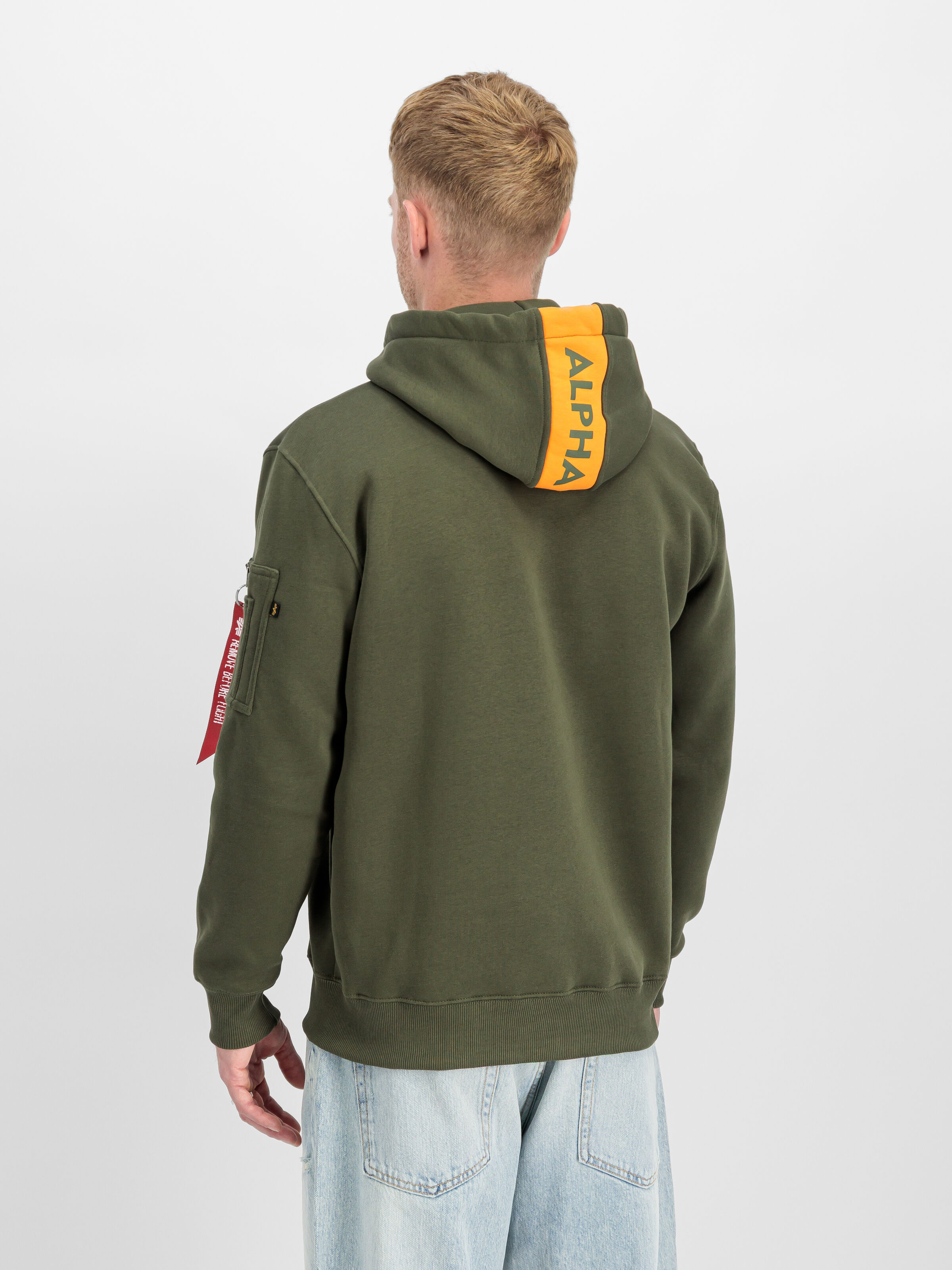 Red Stripe Hoodie dark green 178314_257_2_model_00003_191519