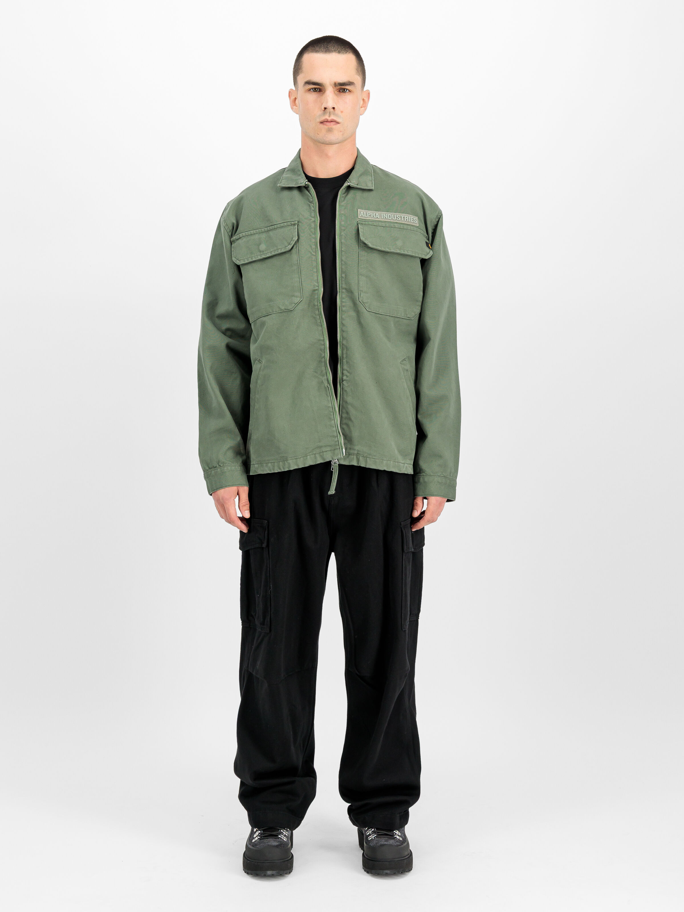 Canvas Overshirt vintage green 268144_432_2_model_00001_246042