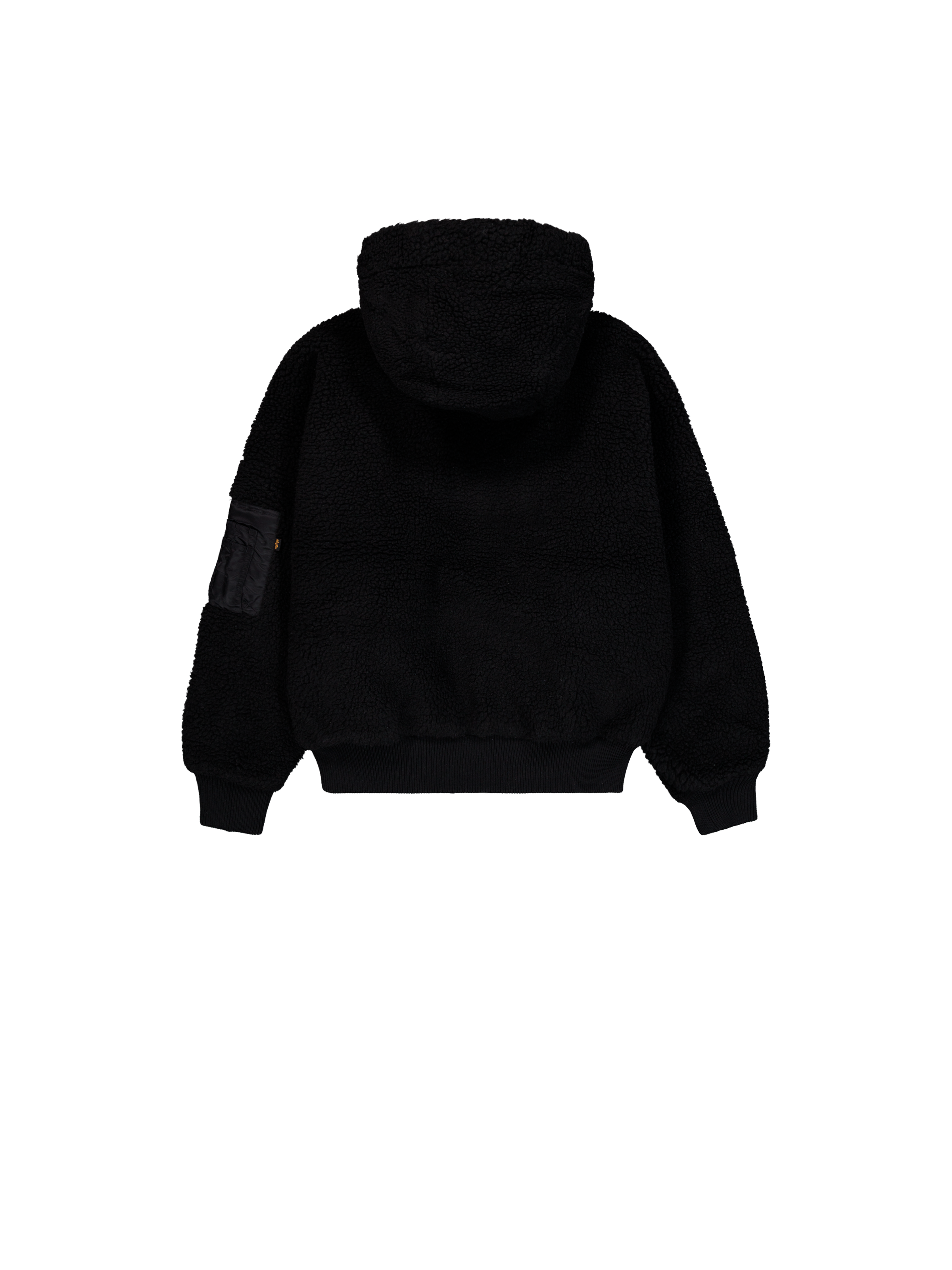 MA-1 Oversized Hooded Teddy Bomber Jacket Women black 118002_03_1_flatlay_00002_103277