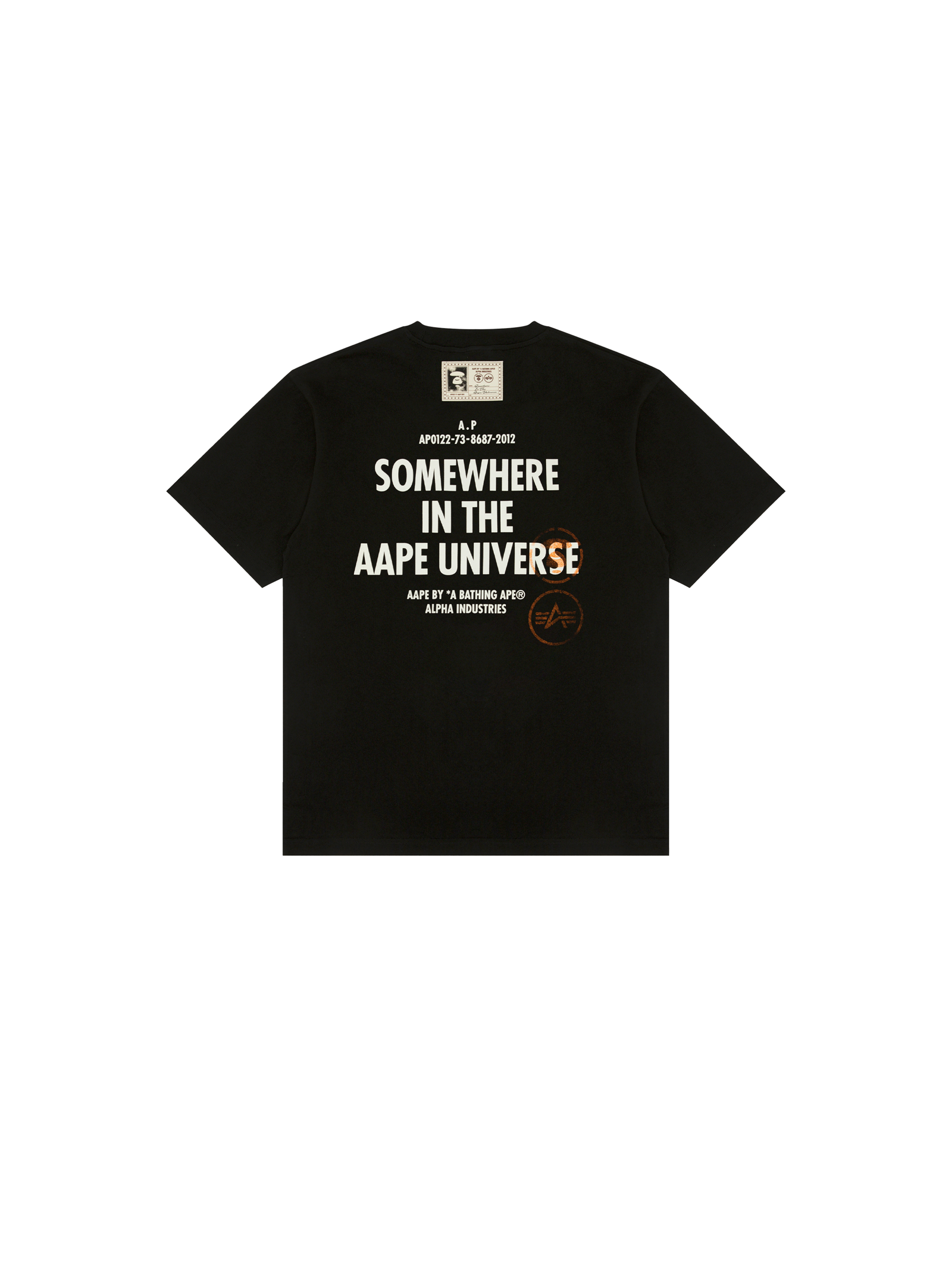 ALPHA X AAPE TEE black 148550_03_1_flatlay_00002_161087