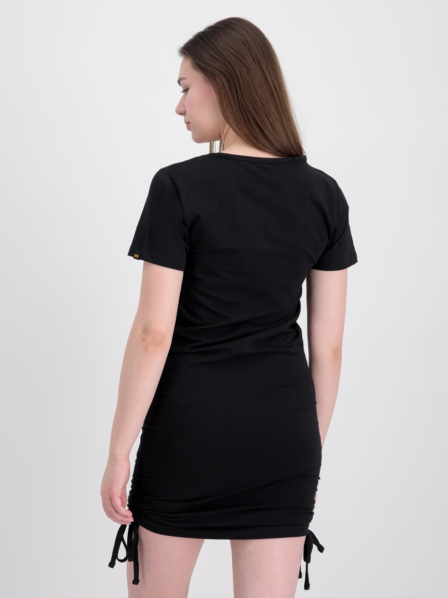 Ruched Dress Women black 136066_03_alpha_industries_ruched_dress_wmn_003_123672