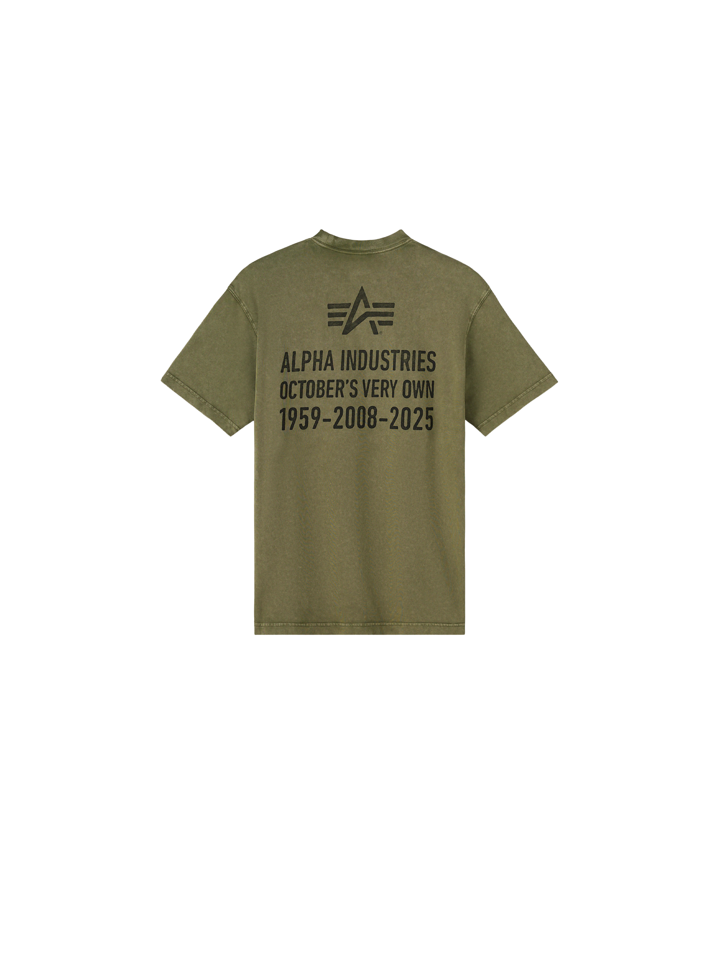ALPHA x OVO Garment Dye T-Shirt olive 258017_11_1_flatlay_00002_195933