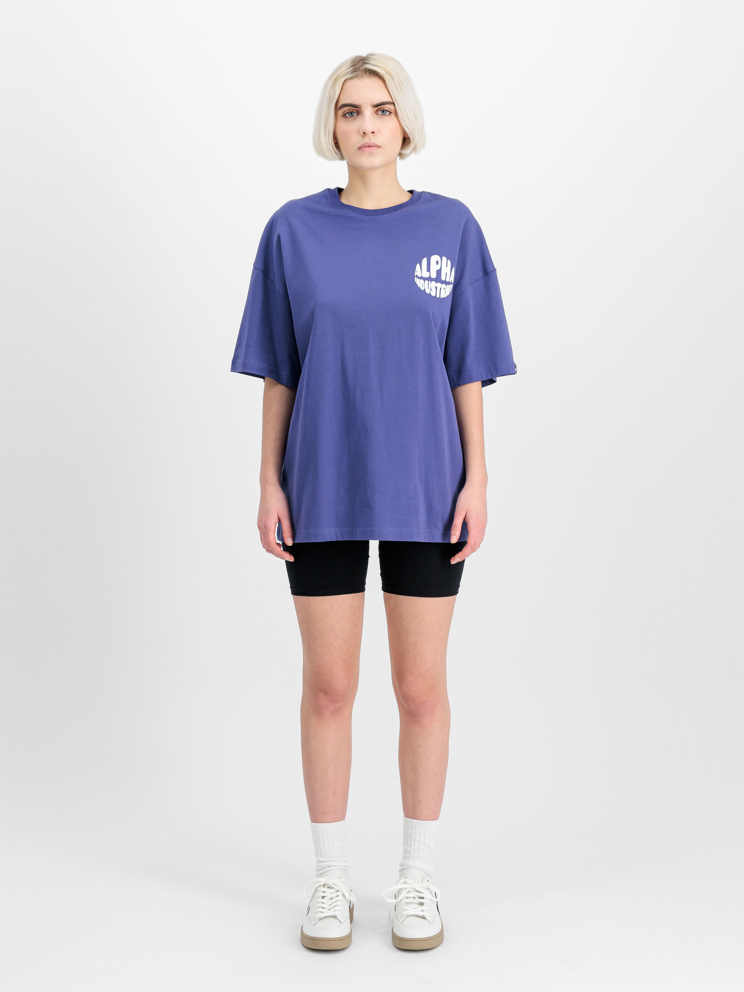 Logo Backprint T-Shirt Women night purple 156060_735_2_model_00001_144597