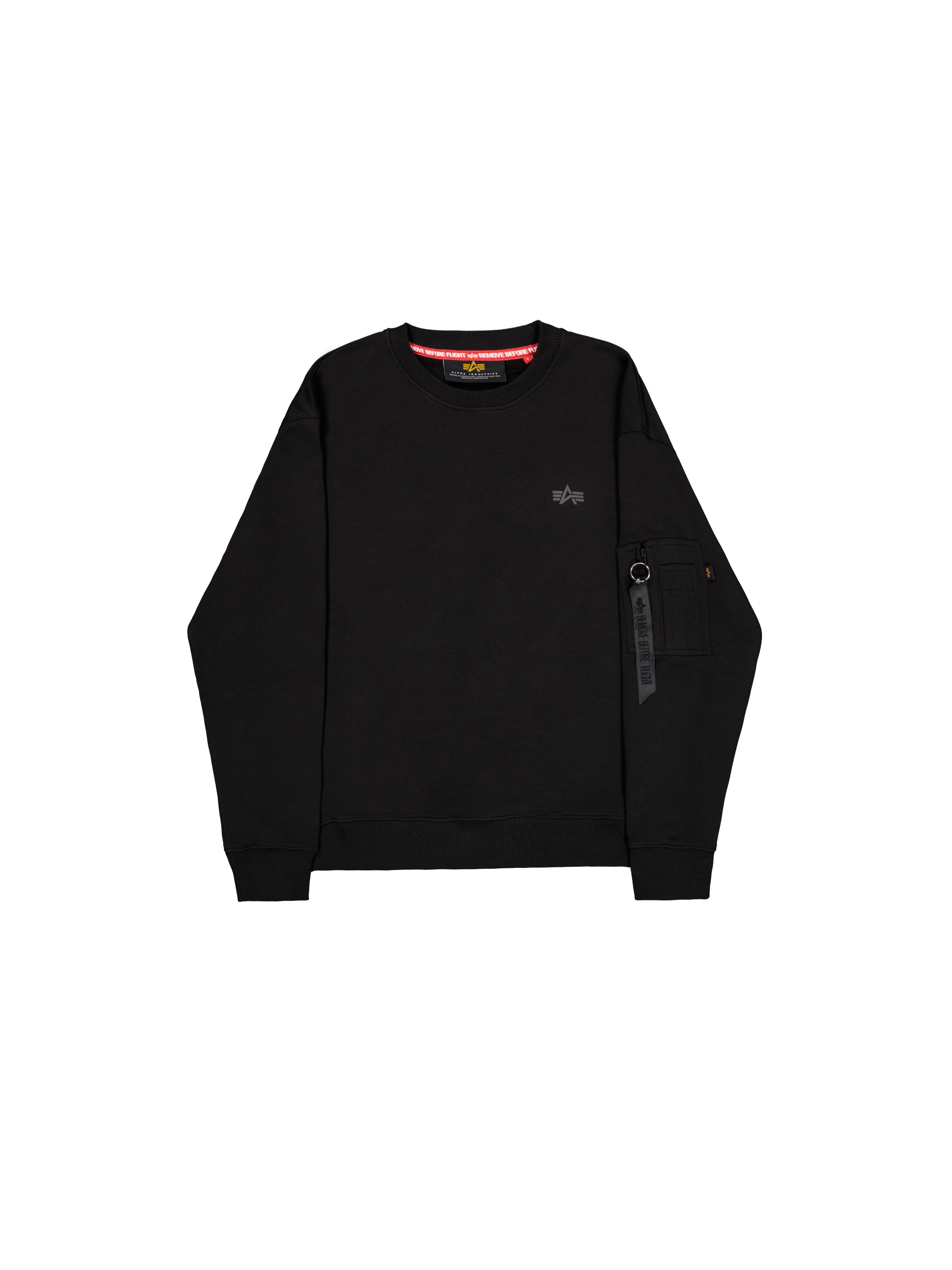 Dye To Match Mid Logo Sweatshirt black 268303_03_1_flatlay_00001_227733.png