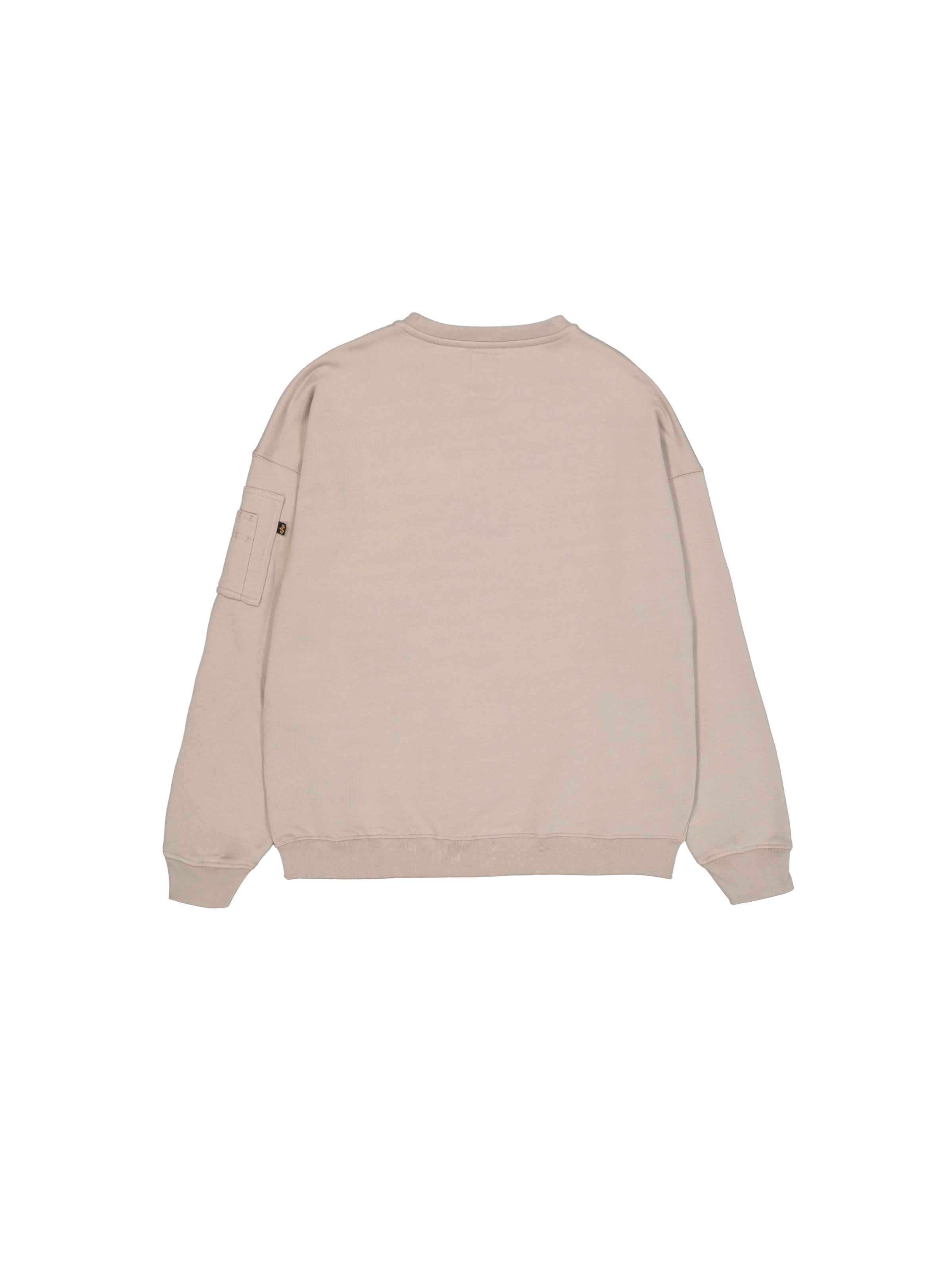 Alpha Essentials Rubber Logo Sweatshirt vintage sand 146303_679_1_flatlay_00002_102669