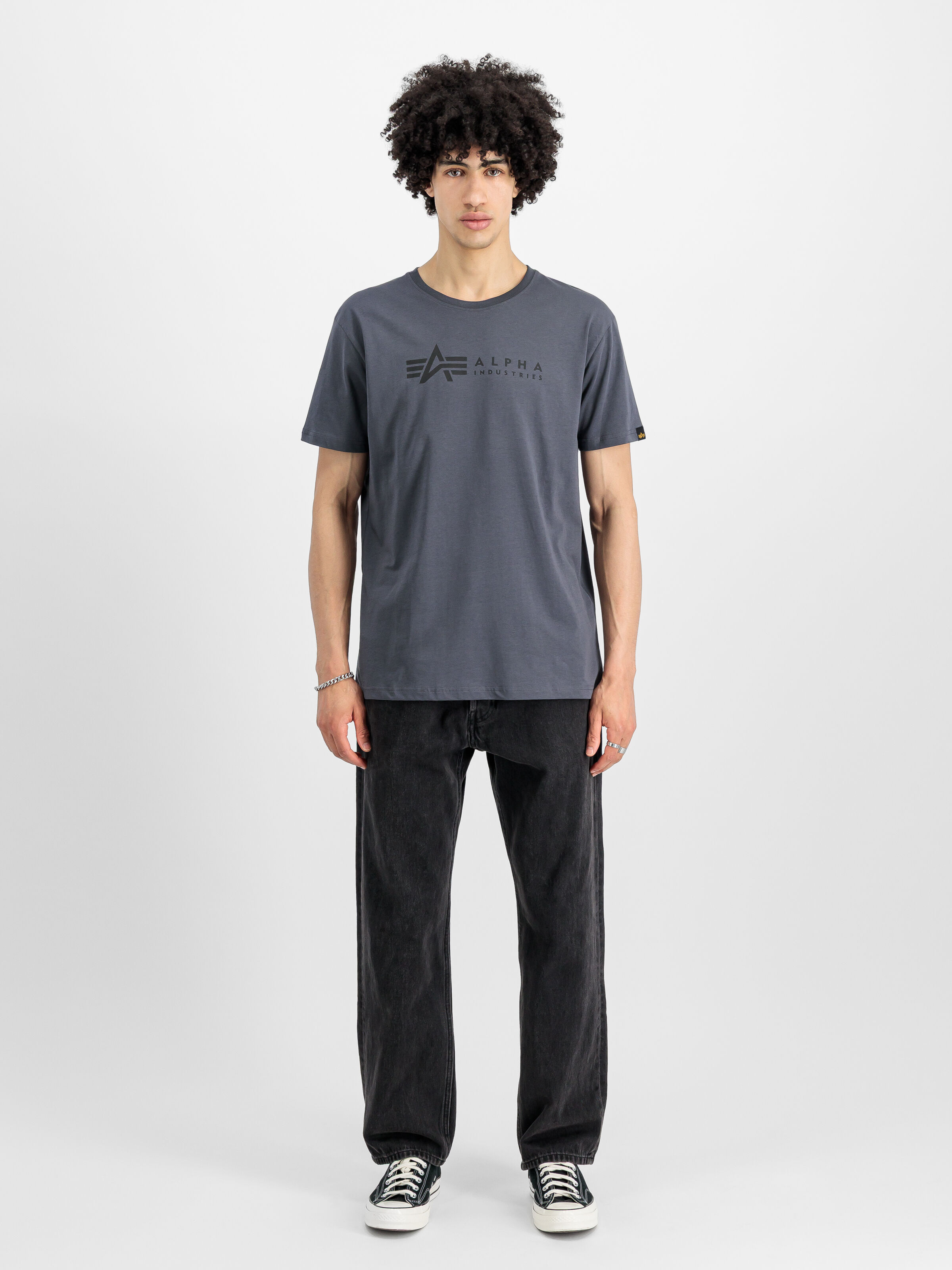 Alpha Label T-Shirt 2 Pack greyblack/black 118534_412_2_model_00001_156185