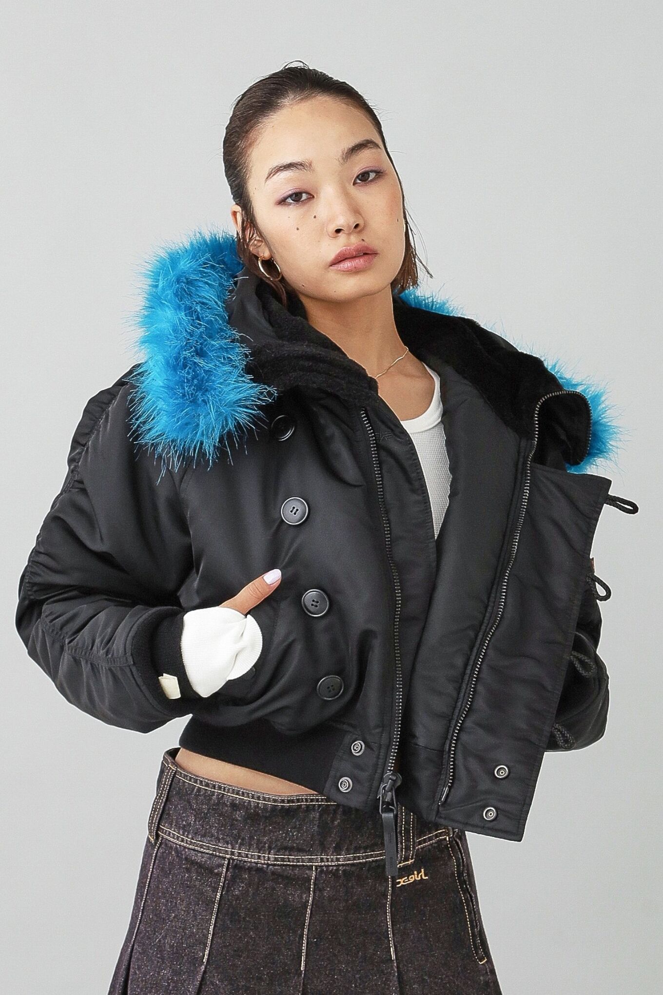 オンライン小売業者 00s archive fur down jacket y2k grunge 【公式通販】