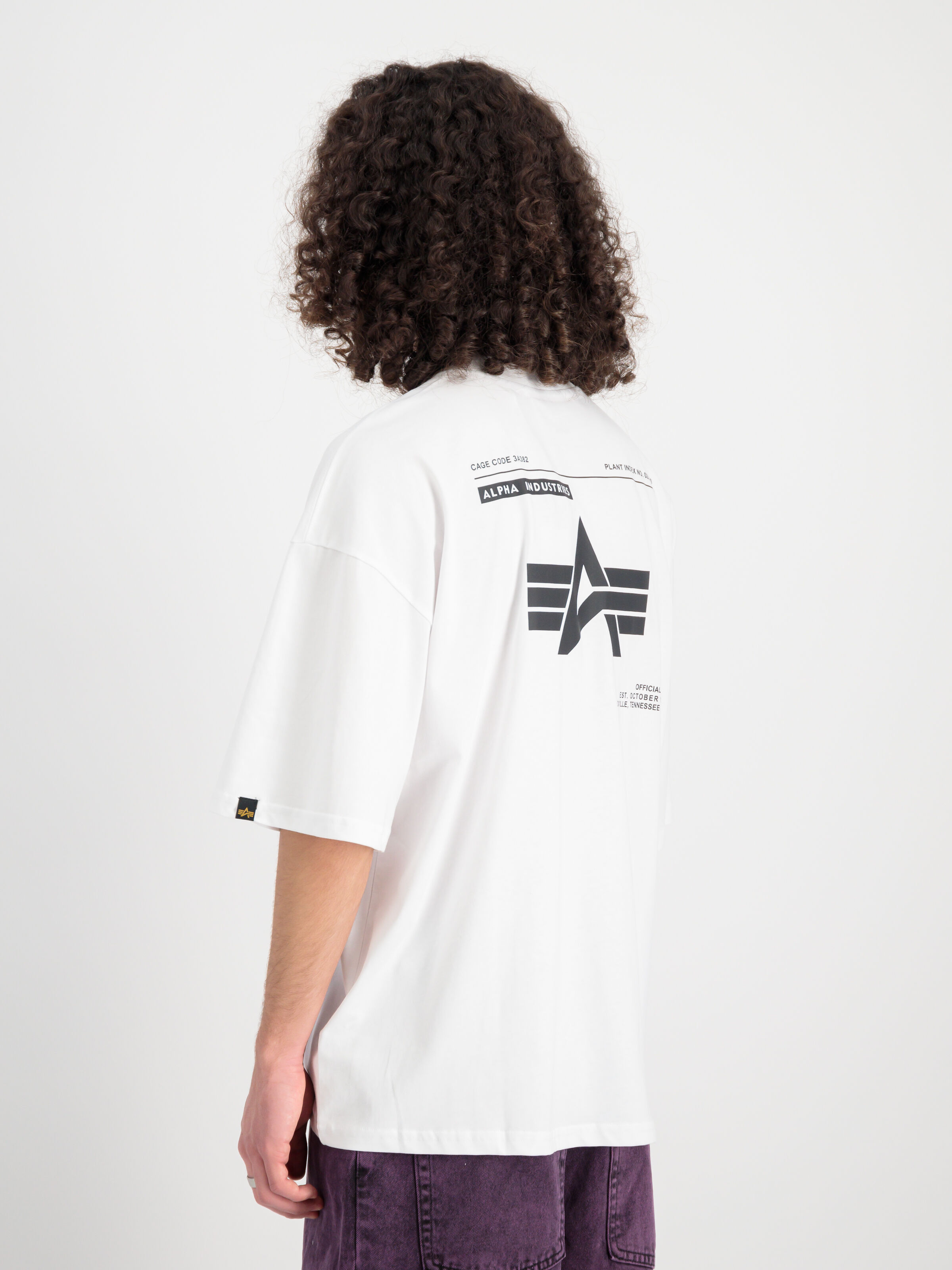 Logo Code Backprint T-Shirt white 146507_09_2_model_00004_99643