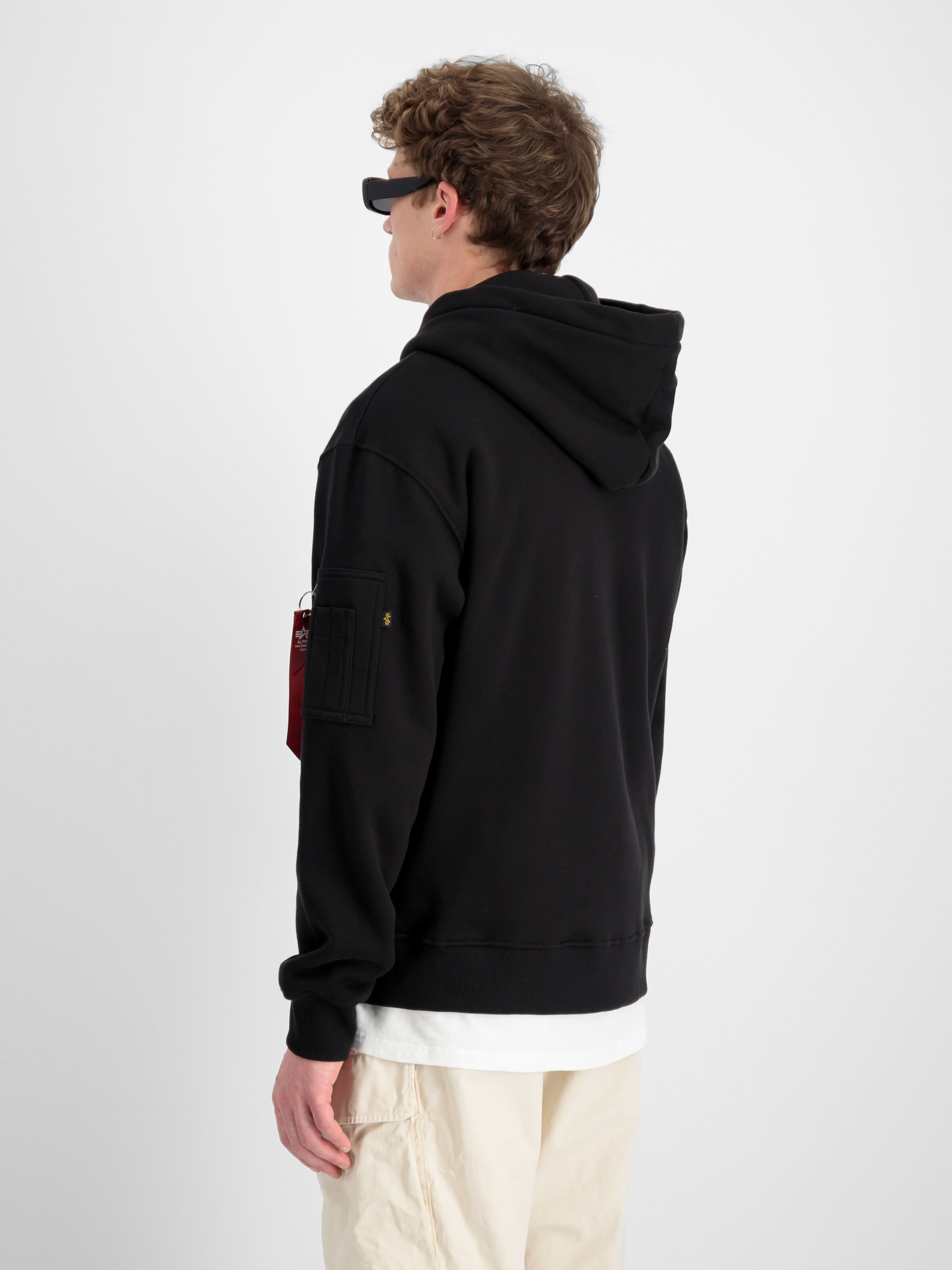 Camo Panel Hoodie black 148338_03_2_model_00004_98506