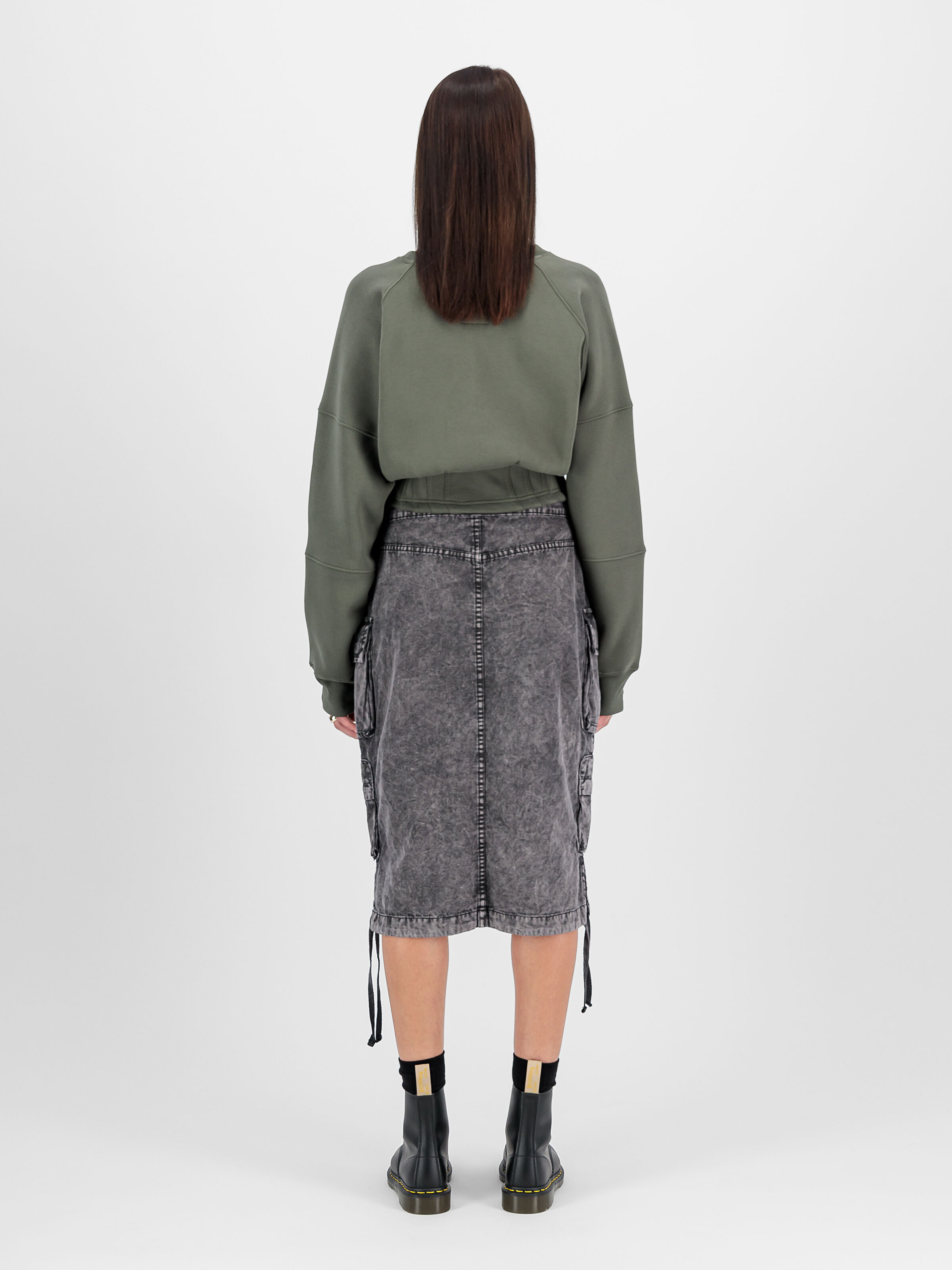 Waisted Sweatshirt Women dark olive 148031_142_2_model_00002_103655