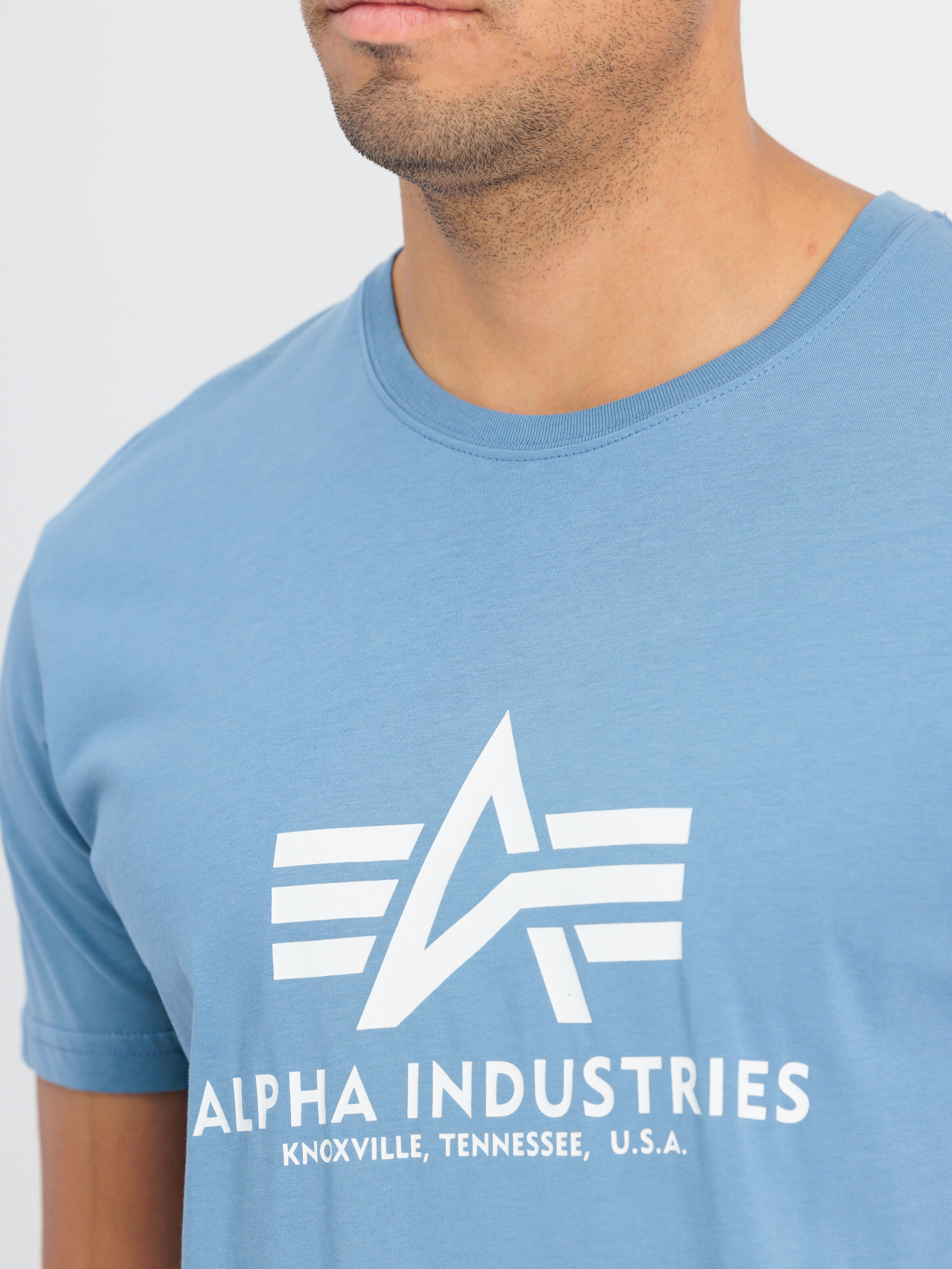 Basic Big Logo T-Shirt airforce blue 100501_538_alpha_industries_basic_t_004_182246