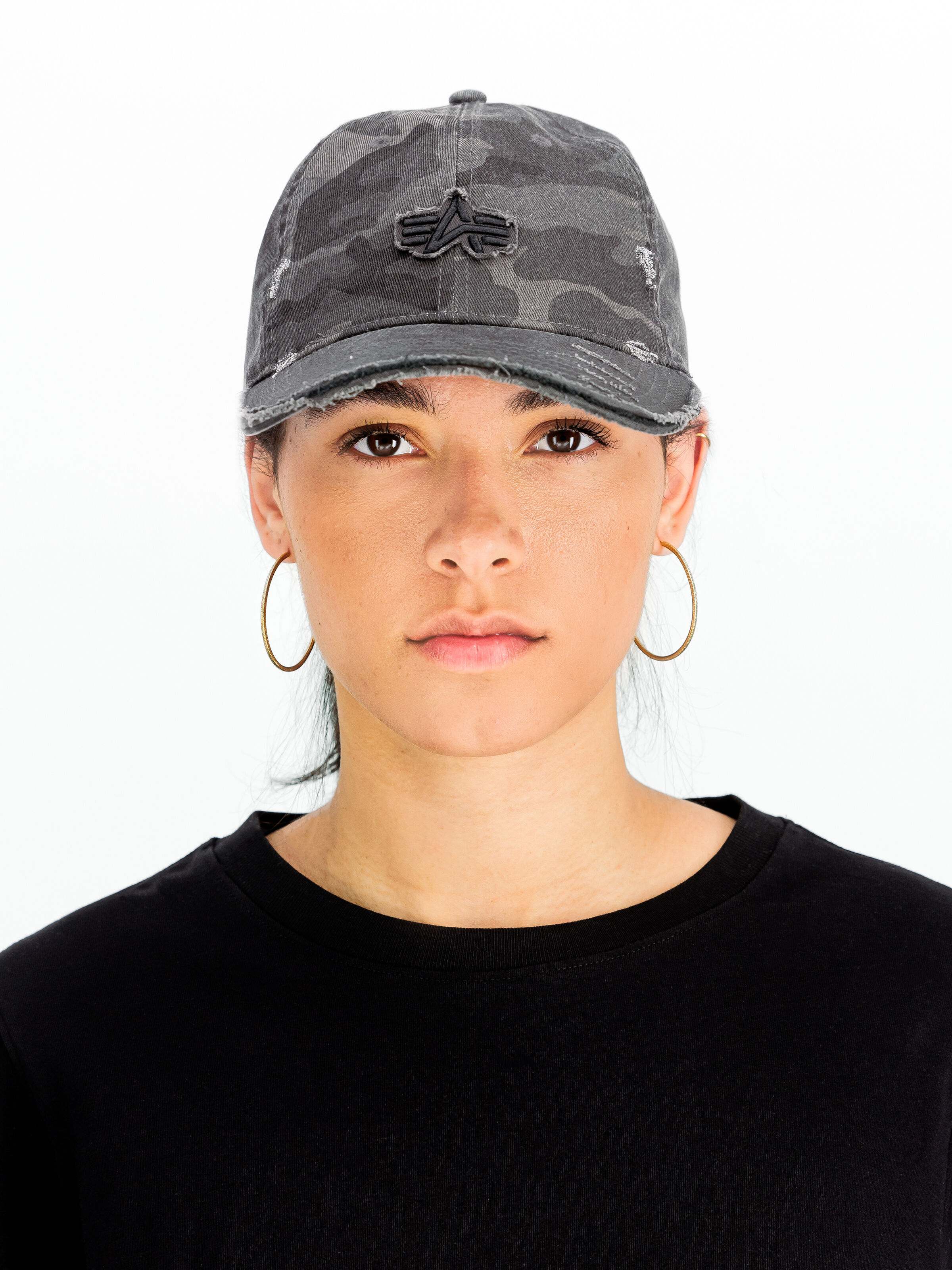 Distressed Logo Camo Cap black camo 258903_125_2_model_00001_161641